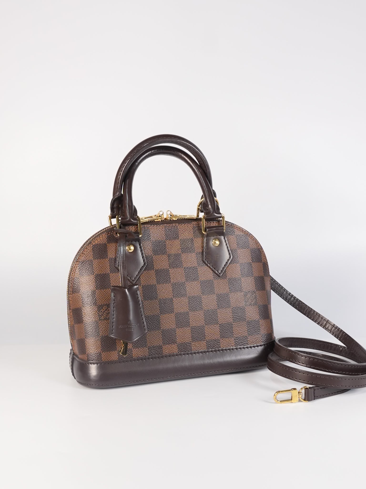 Alma BB in Damier Ebene Canvas (Date Code: AR0147) | Purse Maison Luxury Bags Shop