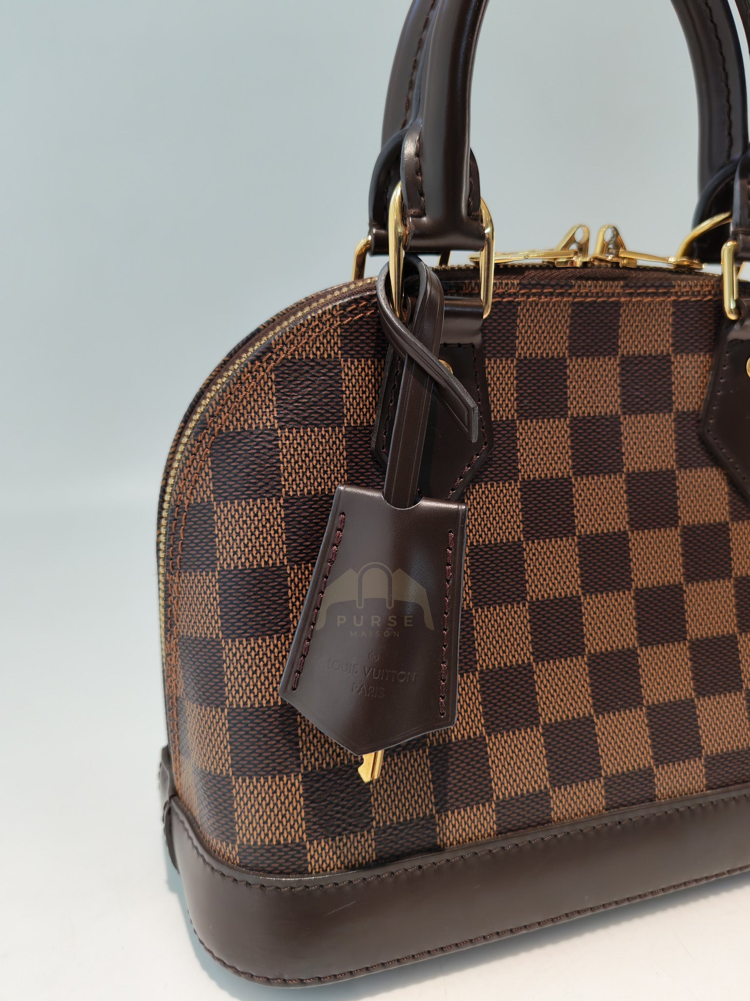 Alma BB in Damier Ebene Canvas (Date code: AR4108) | Purse Maison Luxury Bags Shop