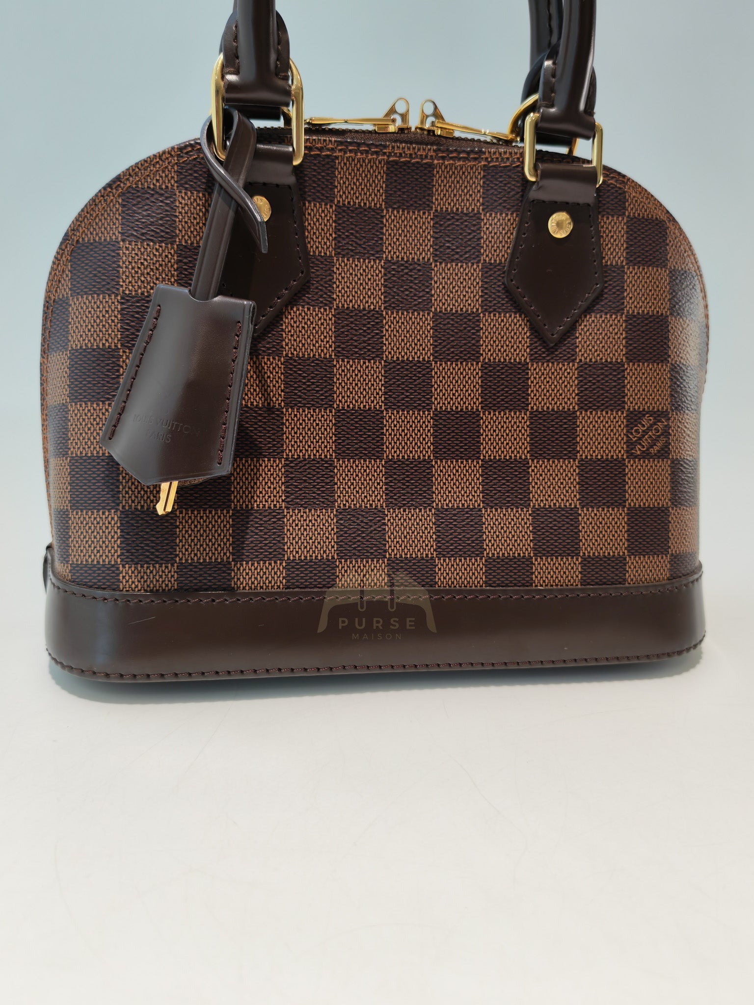 Alma BB in Damier Ebene Canvas (Date code: AR4108) | Purse Maison Luxury Bags Shop