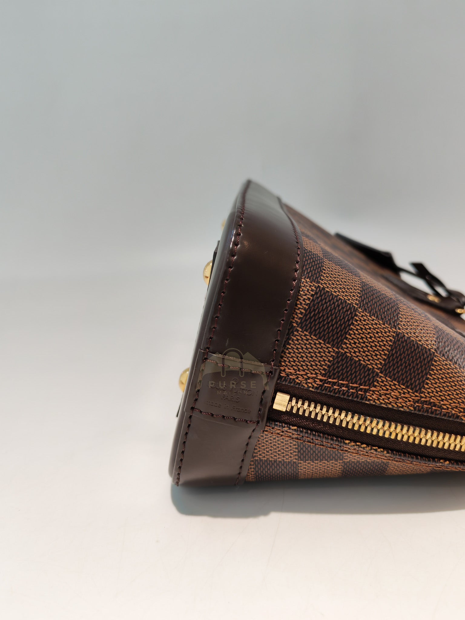 Alma BB in Damier Ebene Canvas (Date code: AR4108) | Purse Maison Luxury Bags Shop