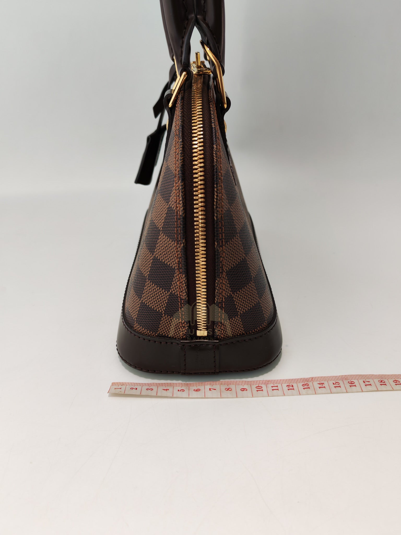 Alma BB in Damier Ebene Canvas (Date code: AR4108) | Purse Maison Luxury Bags Shop