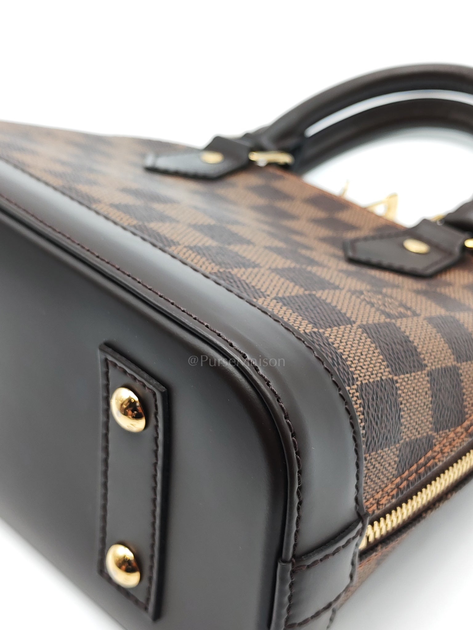 Alma BB in Damier Ebene Canvas (Microchip) | Purse Maison Luxury Bags Shop
