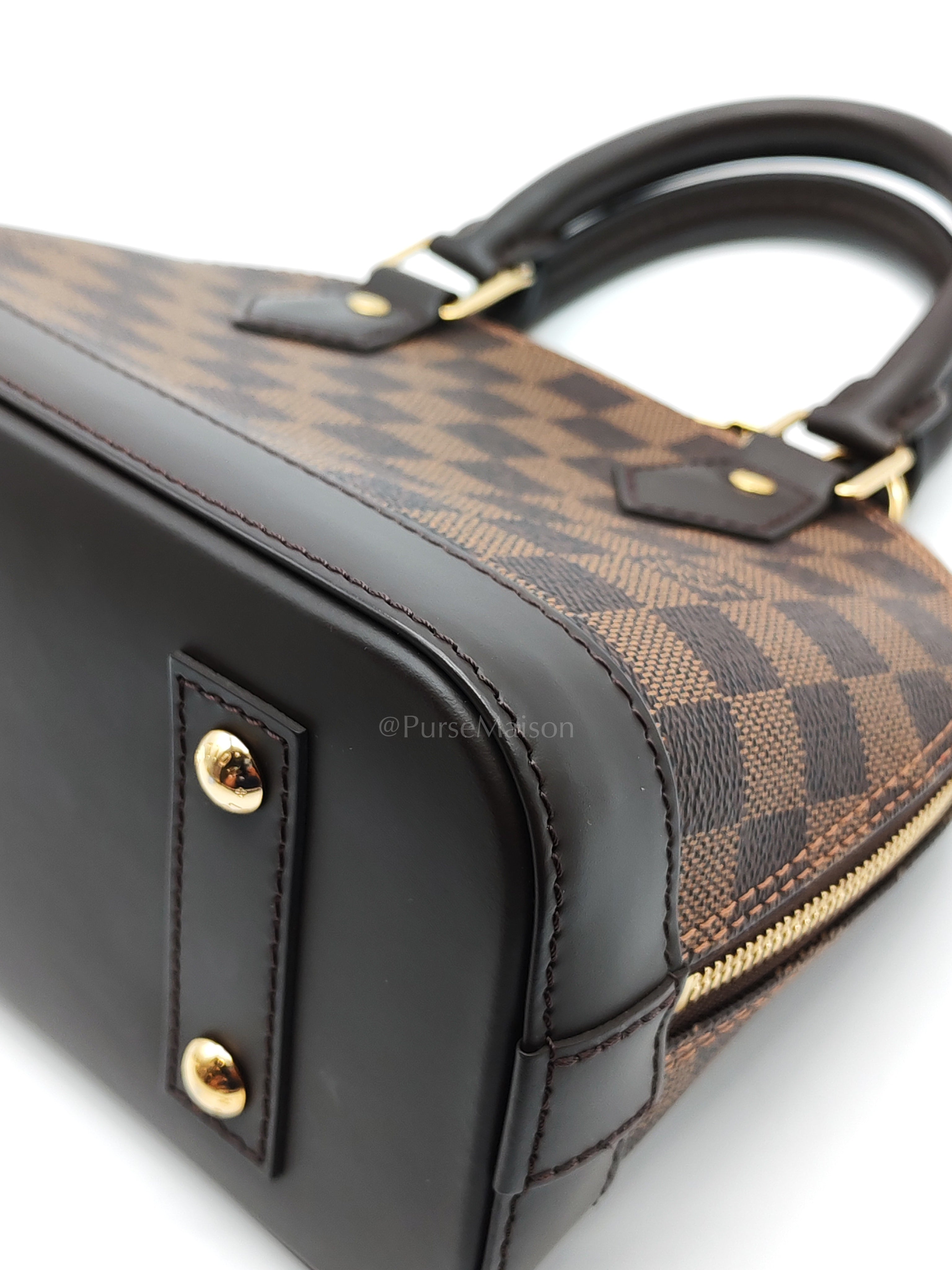 Alma BB in Damier Ebene Canvas (Microchip) | Purse Maison Luxury Bags Shop