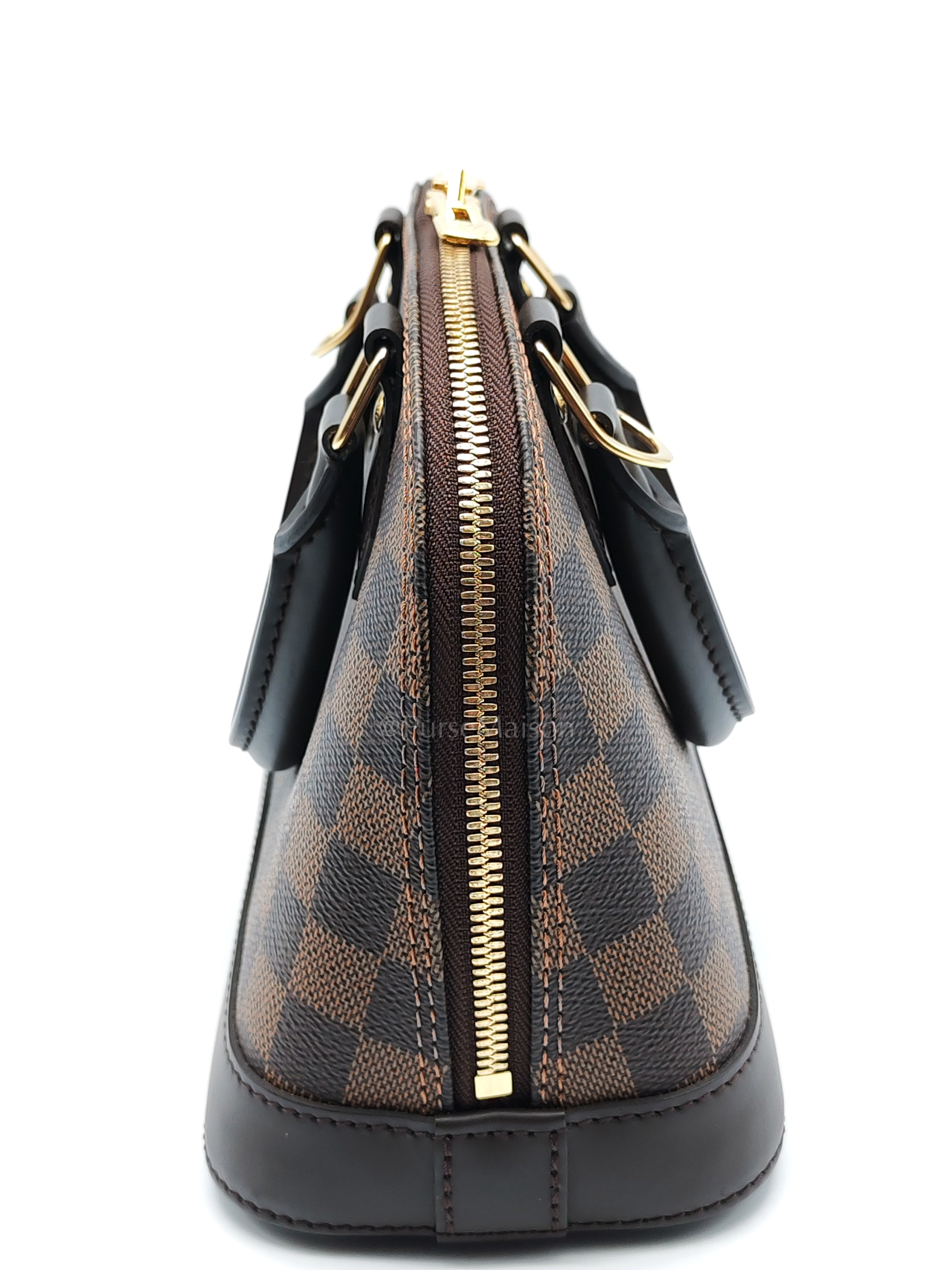 Alma BB in Damier Ebene Canvas (Microchip) | Purse Maison Luxury Bags Shop