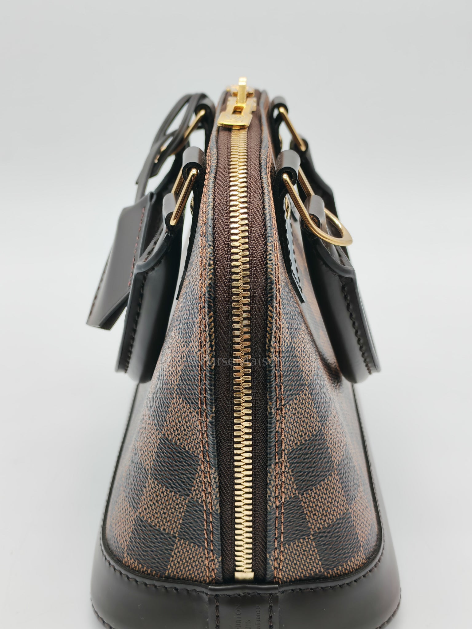 Alma BB in Damier Ebene Canvas (Microchip) | Purse Maison Luxury Bags Shop