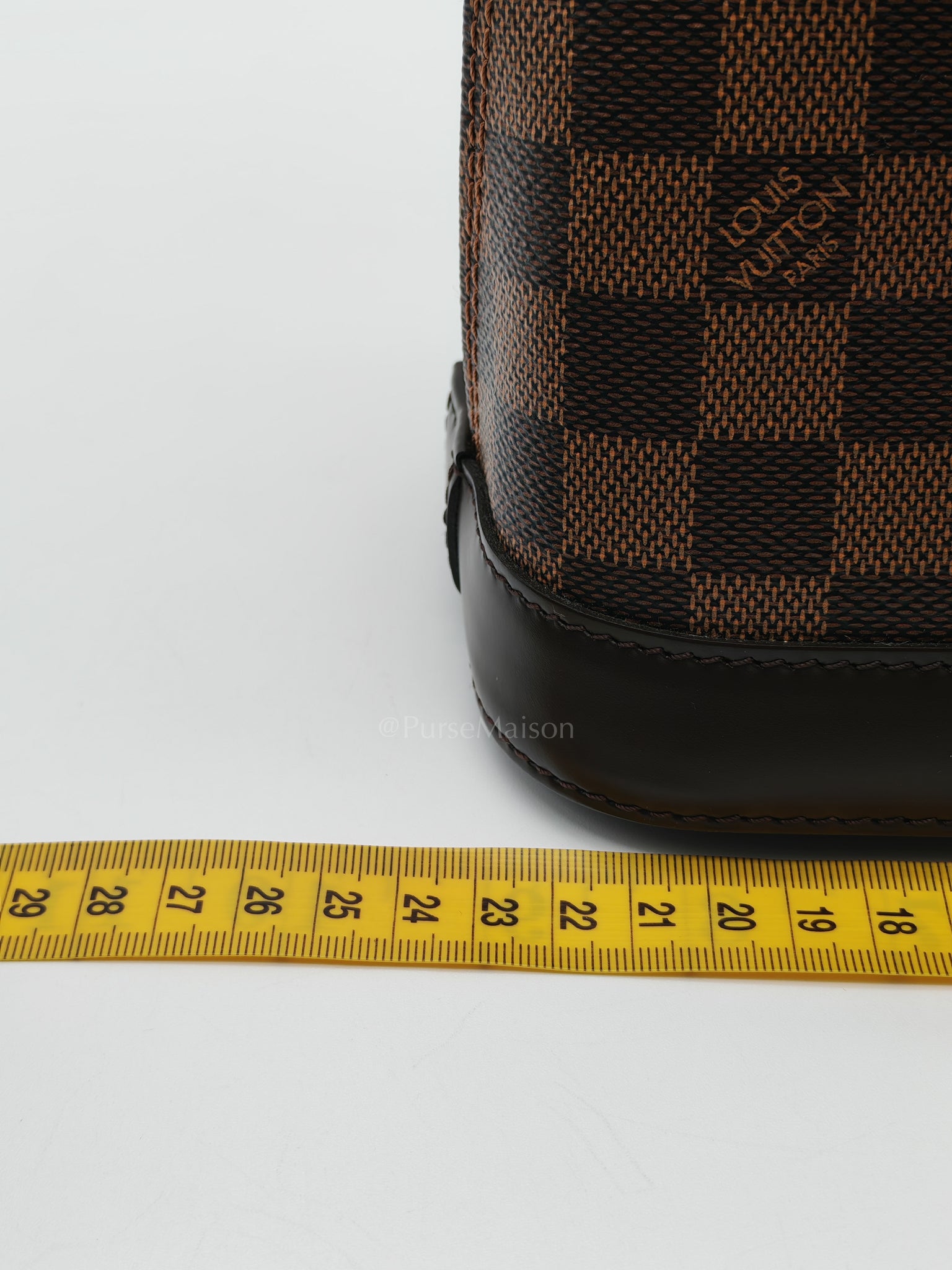 Alma BB in Damier Ebene Canvas (Microchip) | Purse Maison Luxury Bags Shop