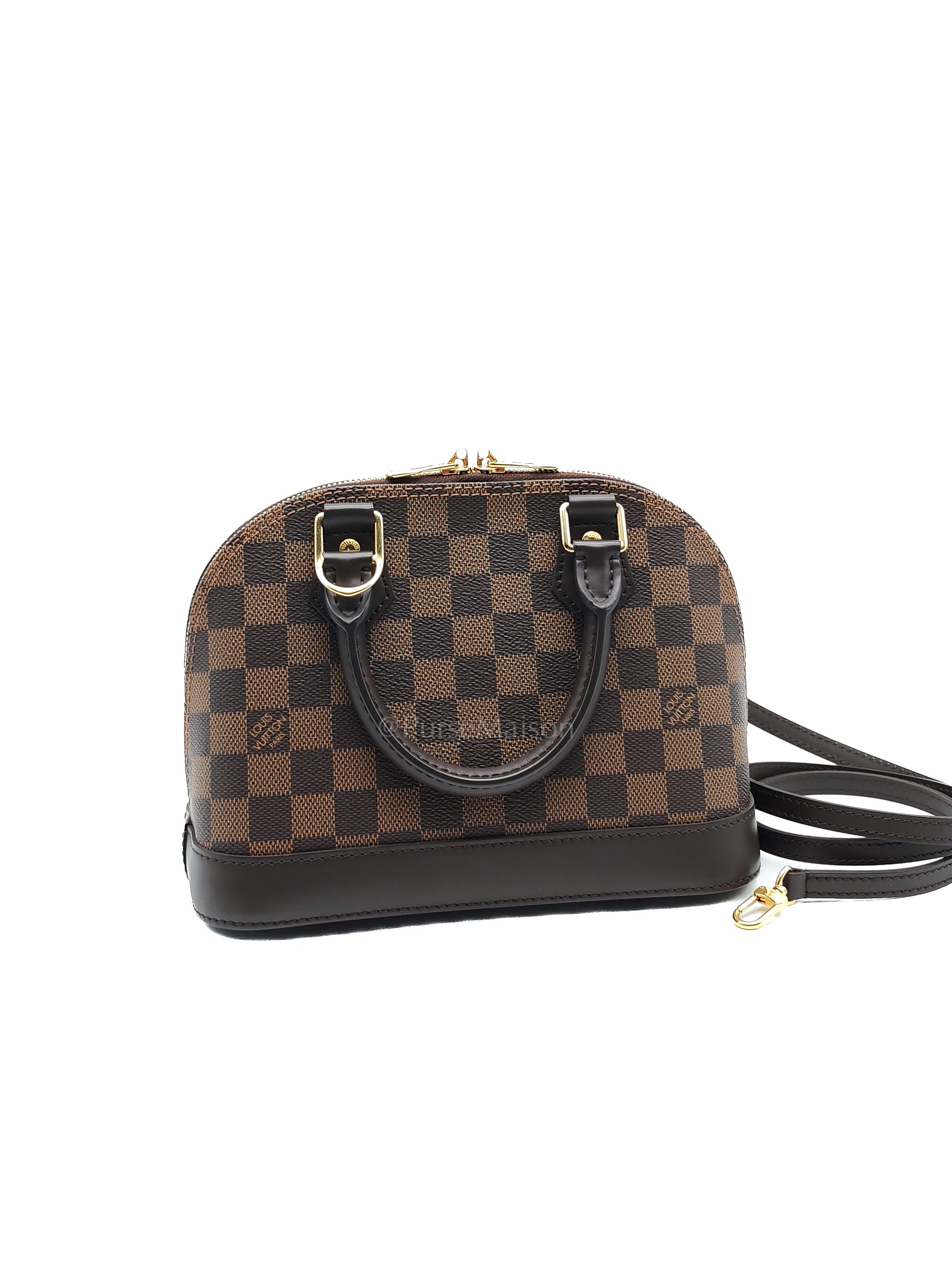 Alma BB in Damier Ebene Canvas (Microchip) | Purse Maison Luxury Bags Shop