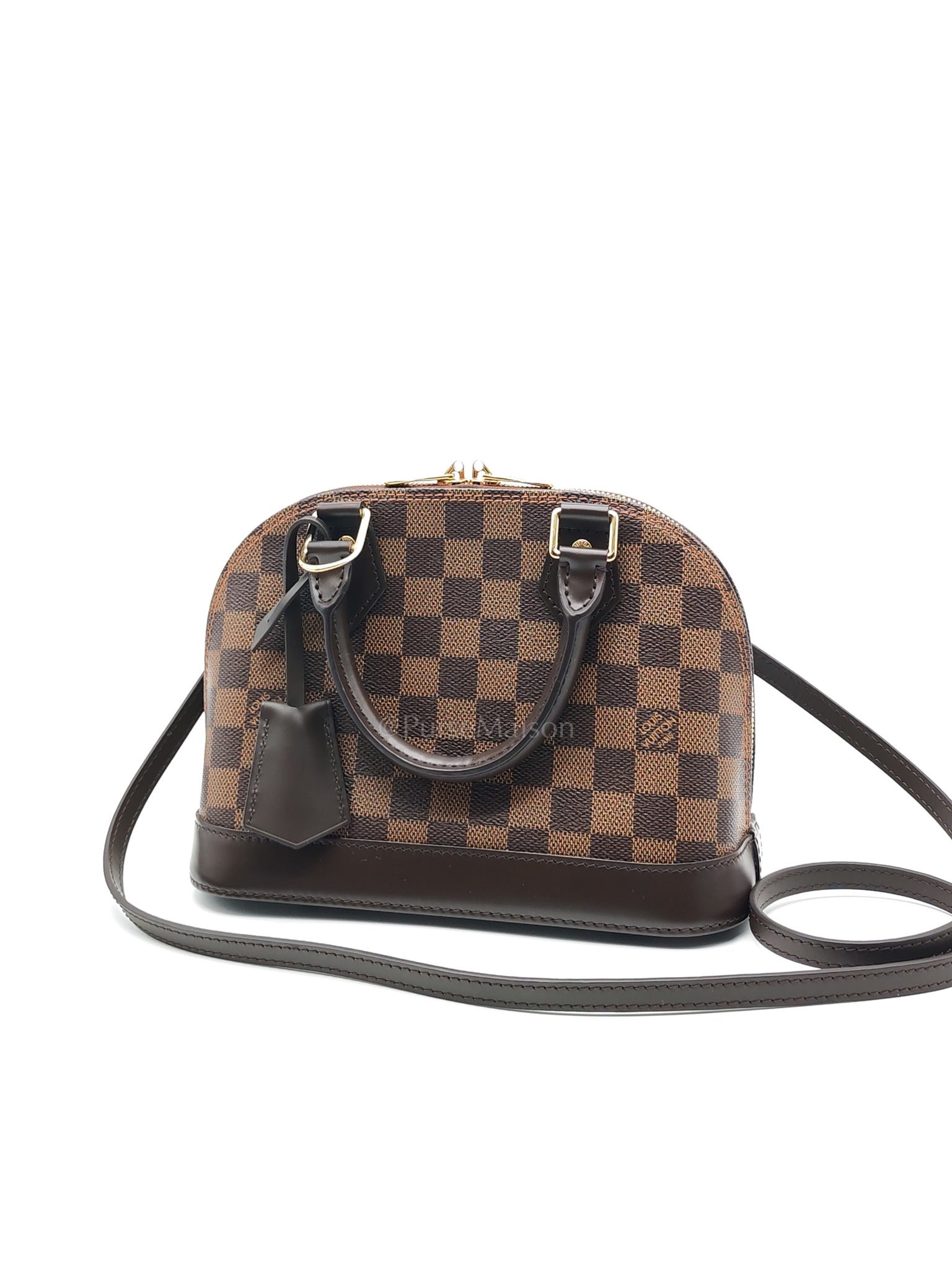 Alma BB in Damier Ebene Canvas (Microchip) | Purse Maison Luxury Bags Shop