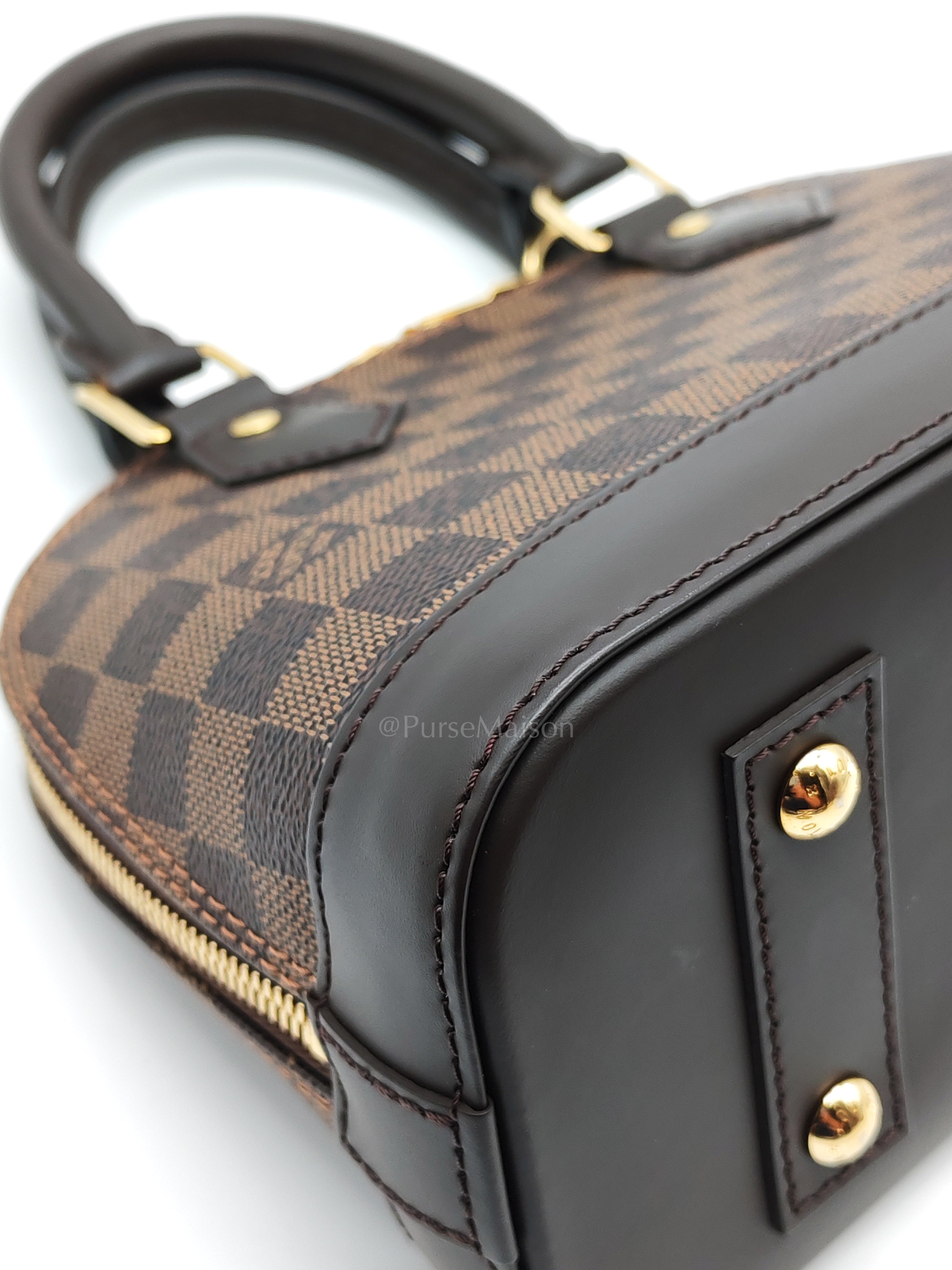 Alma BB in Damier Ebene Canvas (Microchip) | Purse Maison Luxury Bags Shop