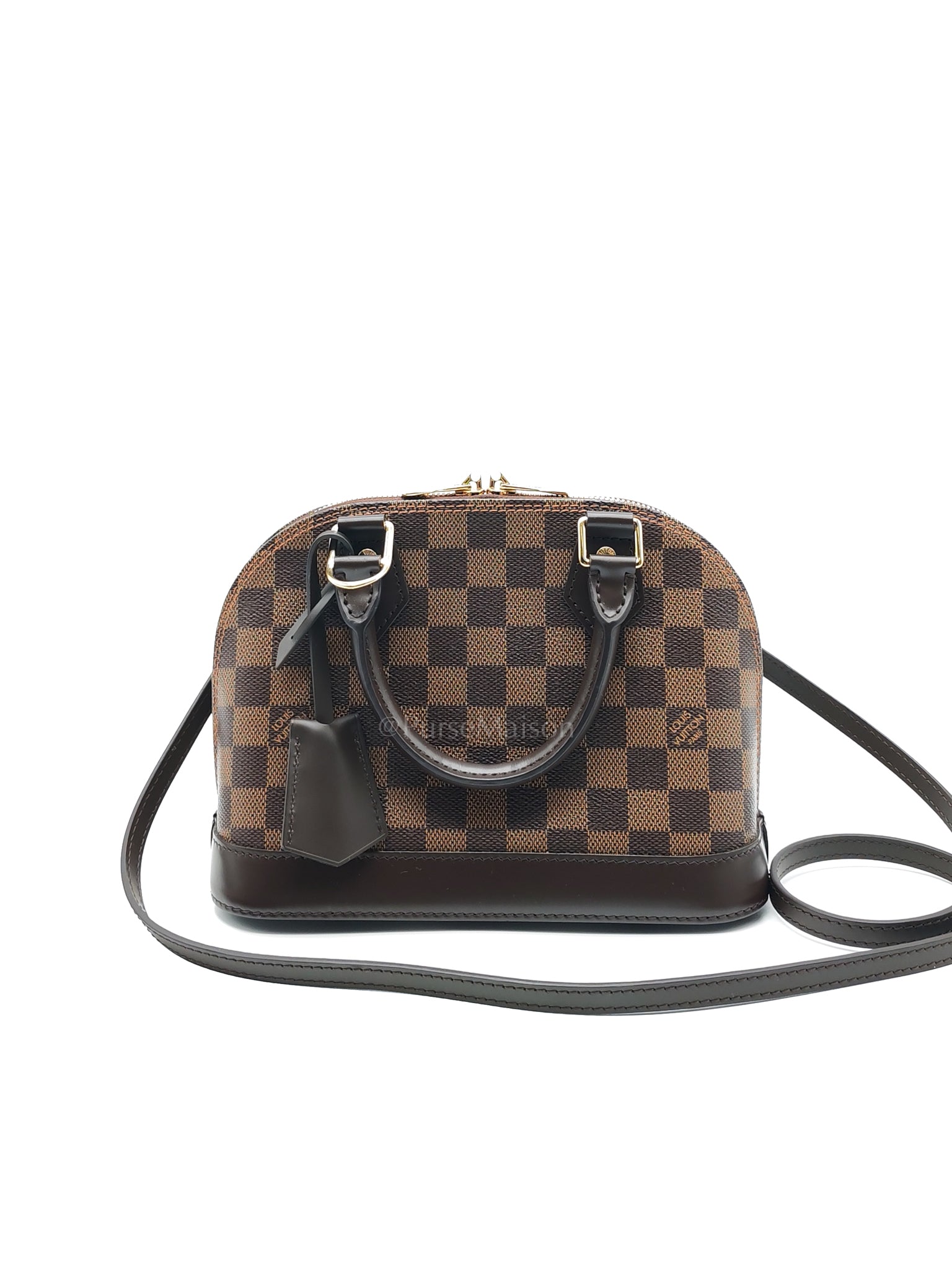 Alma BB in Damier Ebene Canvas (Microchip) | Purse Maison Luxury Bags Shop