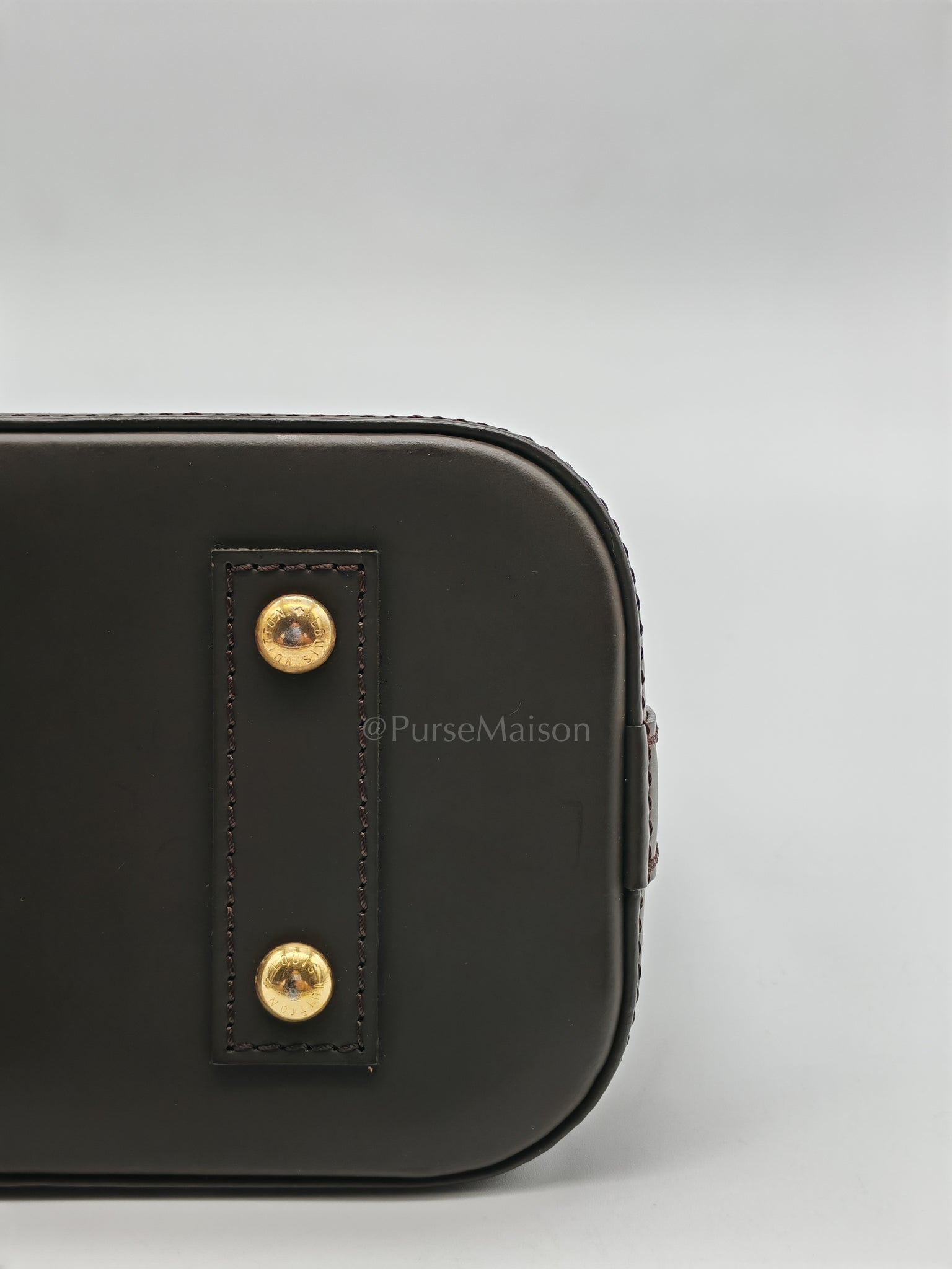 Alma BB in Damier Ebene Canvas Shoulder Bag (Date Code: AR3189) | Purse Maison Luxury Bags Shop