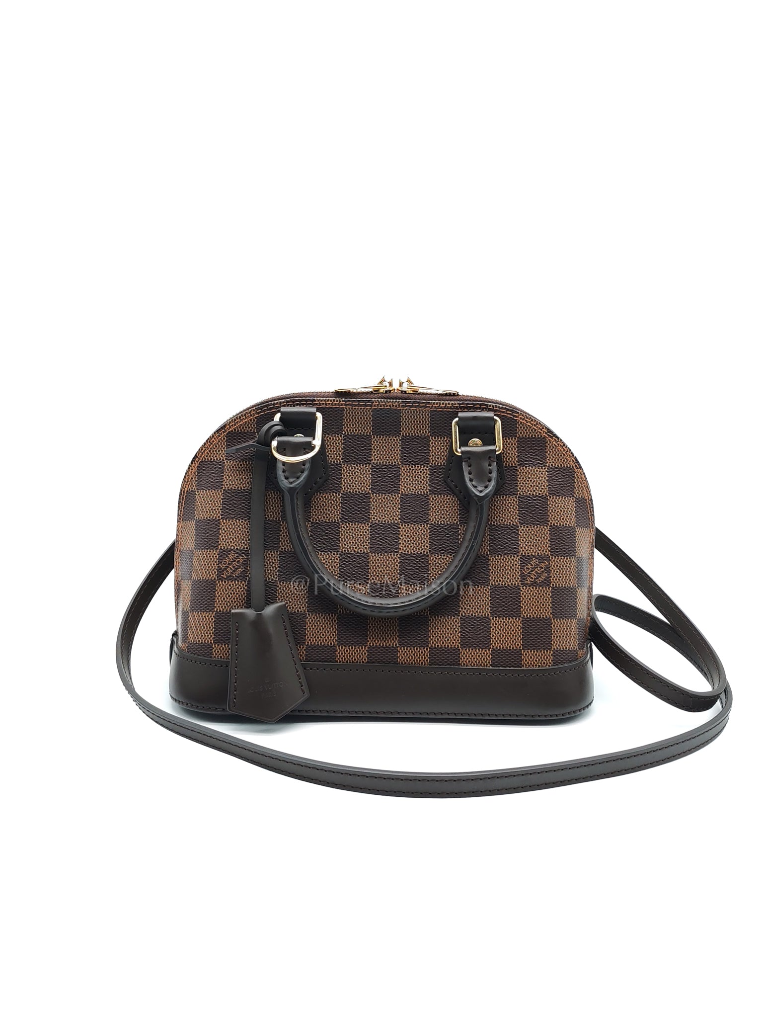 Alma BB in Damier Ebene Canvas Shoulder Bag (Date Code: AR3189) | Purse Maison Luxury Bags Shop