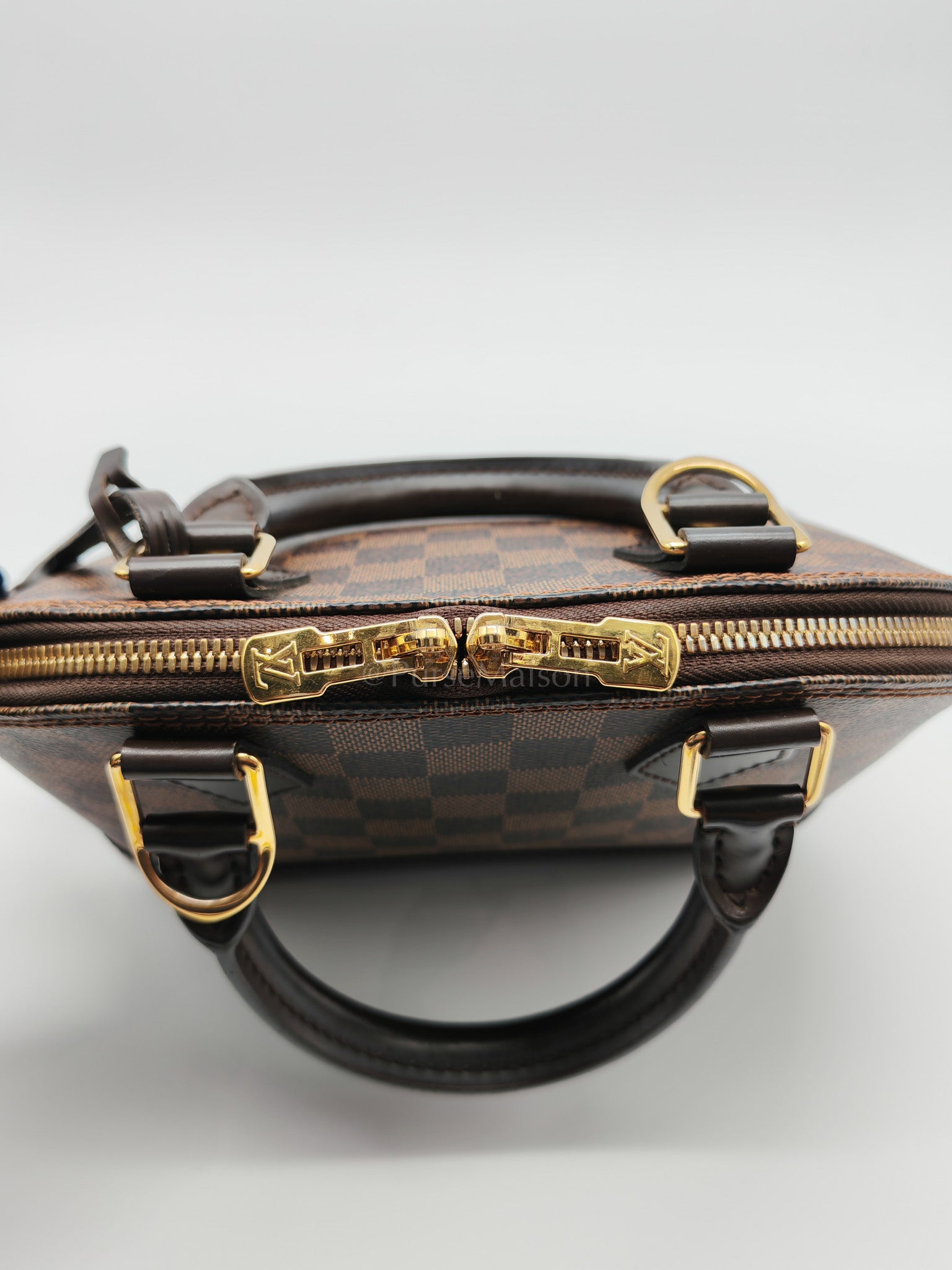 Alma BB in Damier Ebene Canvas Shoulder Bag (Microchip) | Purse Maison Luxury Bags Shop