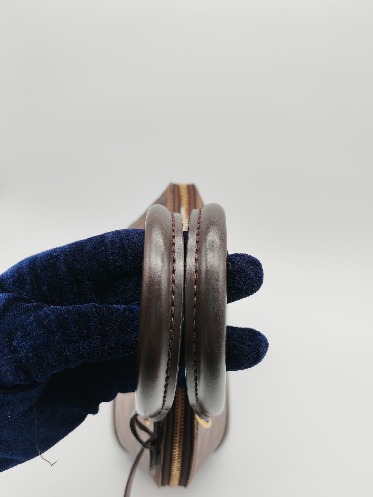 Alma BB in Damier Ebene Canvas Shoulder Bag (Microchip) | Purse Maison Luxury Bags Shop