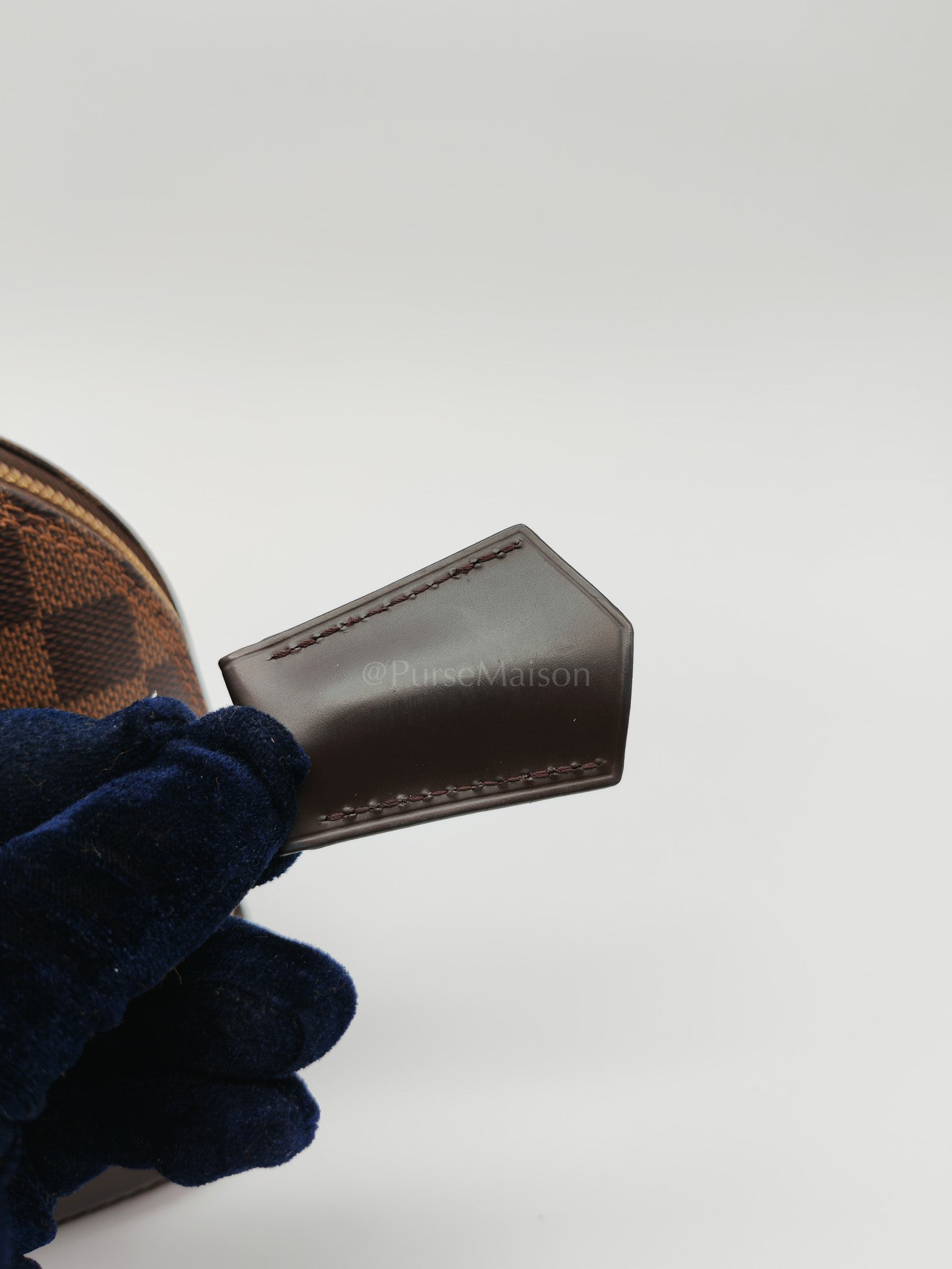 Alma BB in Damier Ebene Canvas Shoulder Bag (Microchip) | Purse Maison Luxury Bags Shop