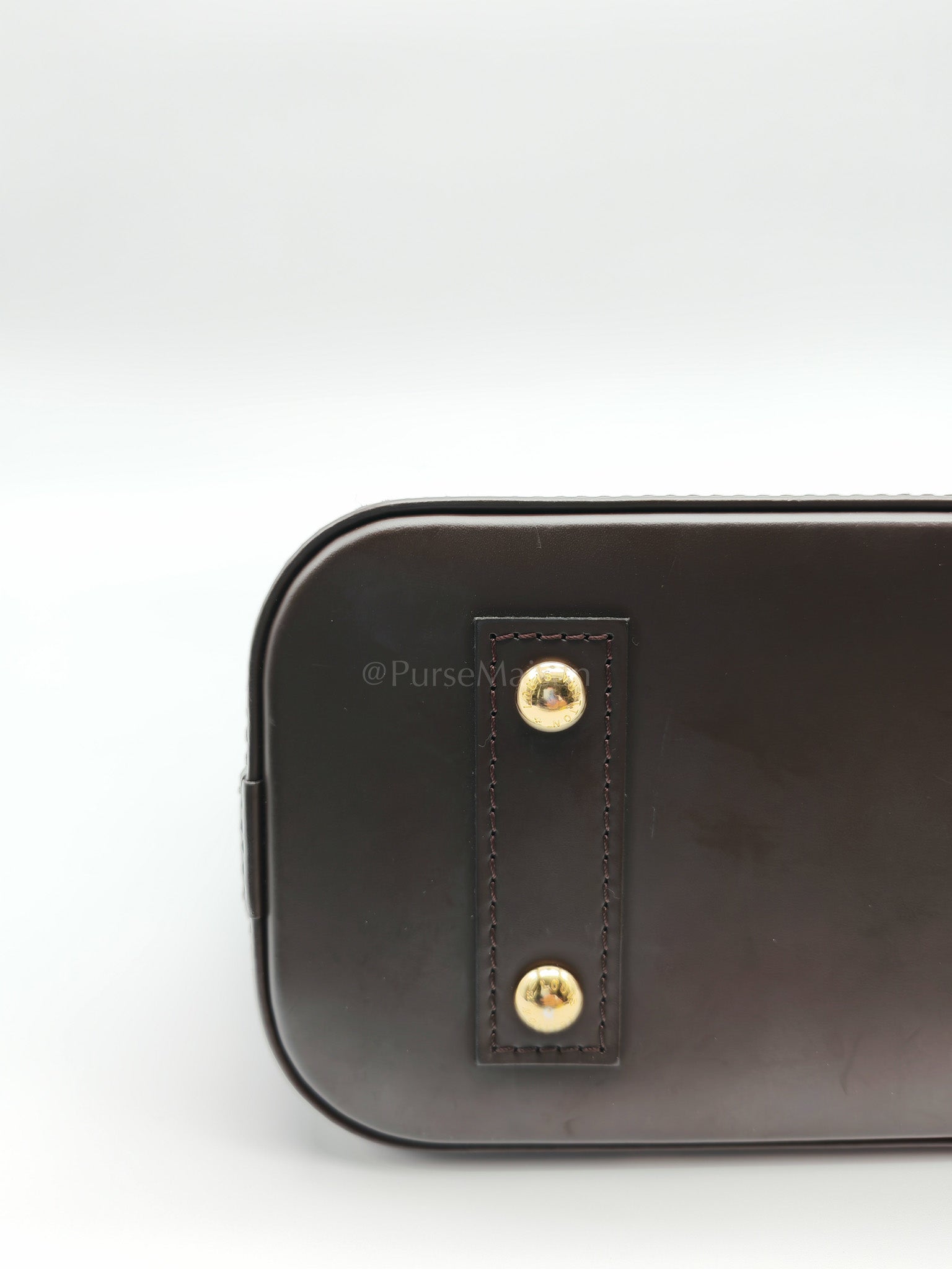 Alma BB in Damier Ebene Canvas Shoulder Bag (Microchip) | Purse Maison Luxury Bags Shop