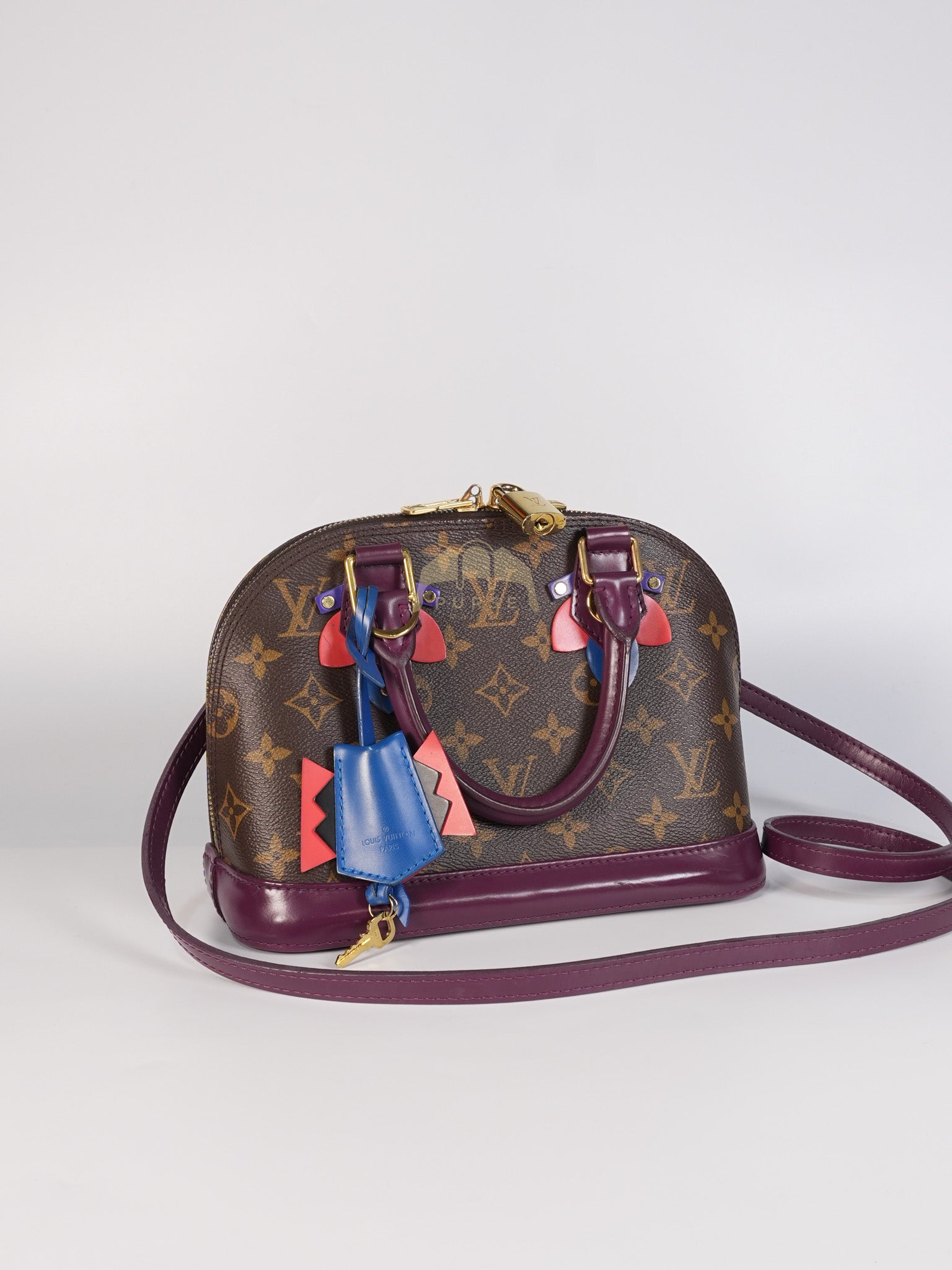Alma BB in Magenta Monogram Canvas Totem & Gold Hardware (Date Code: FL2165) | Purse Maison Luxury Bags Shop
