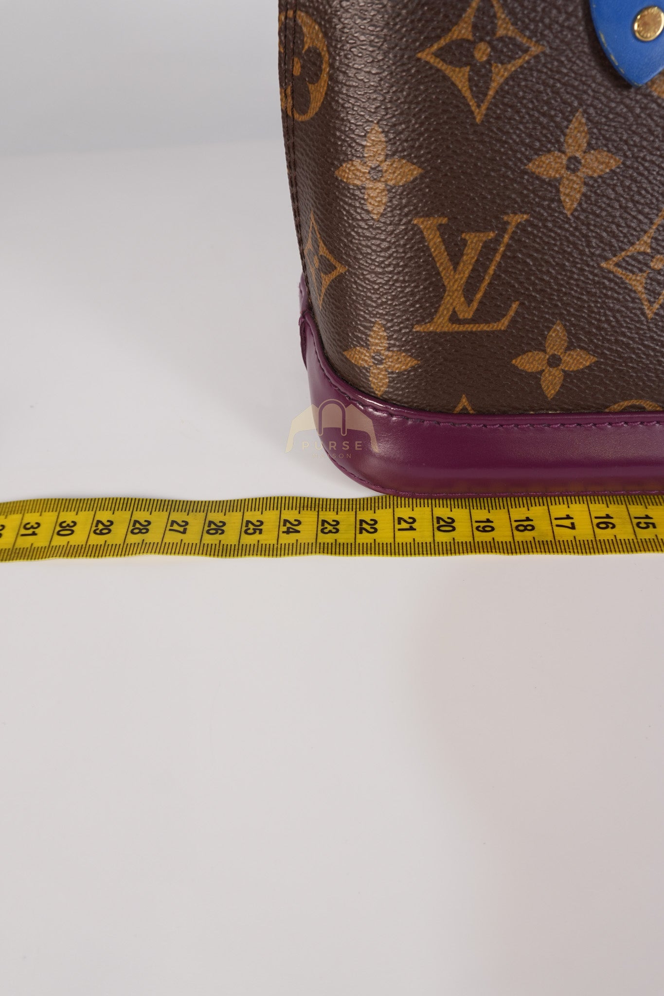 Alma BB in Magenta Monogram Canvas Totem & Gold Hardware (Date Code: FL2165) | Purse Maison Luxury Bags Shop