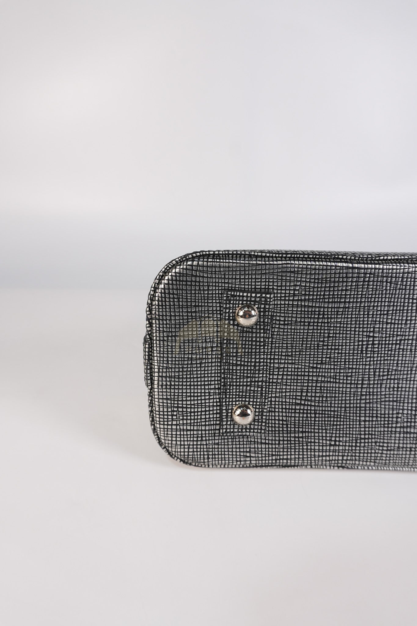 Alma BB in Metallic Silver Epi Leather & Silver Hardware (Date Code: SN1195) | Purse Maison Luxury Bags Shop