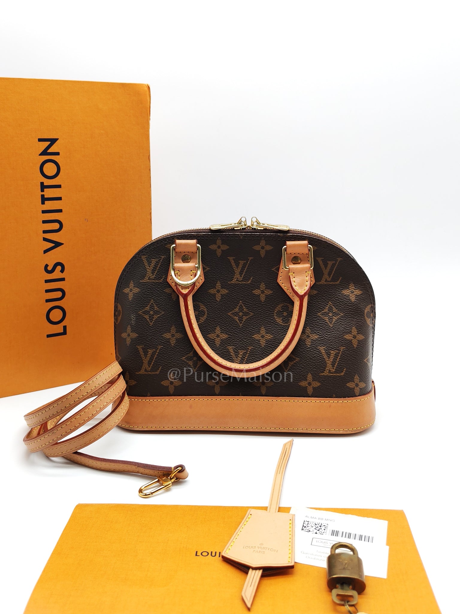 Alma BB in Monogram Canvas (Date code: FL4260) | Purse Maison Luxury Bags Shop