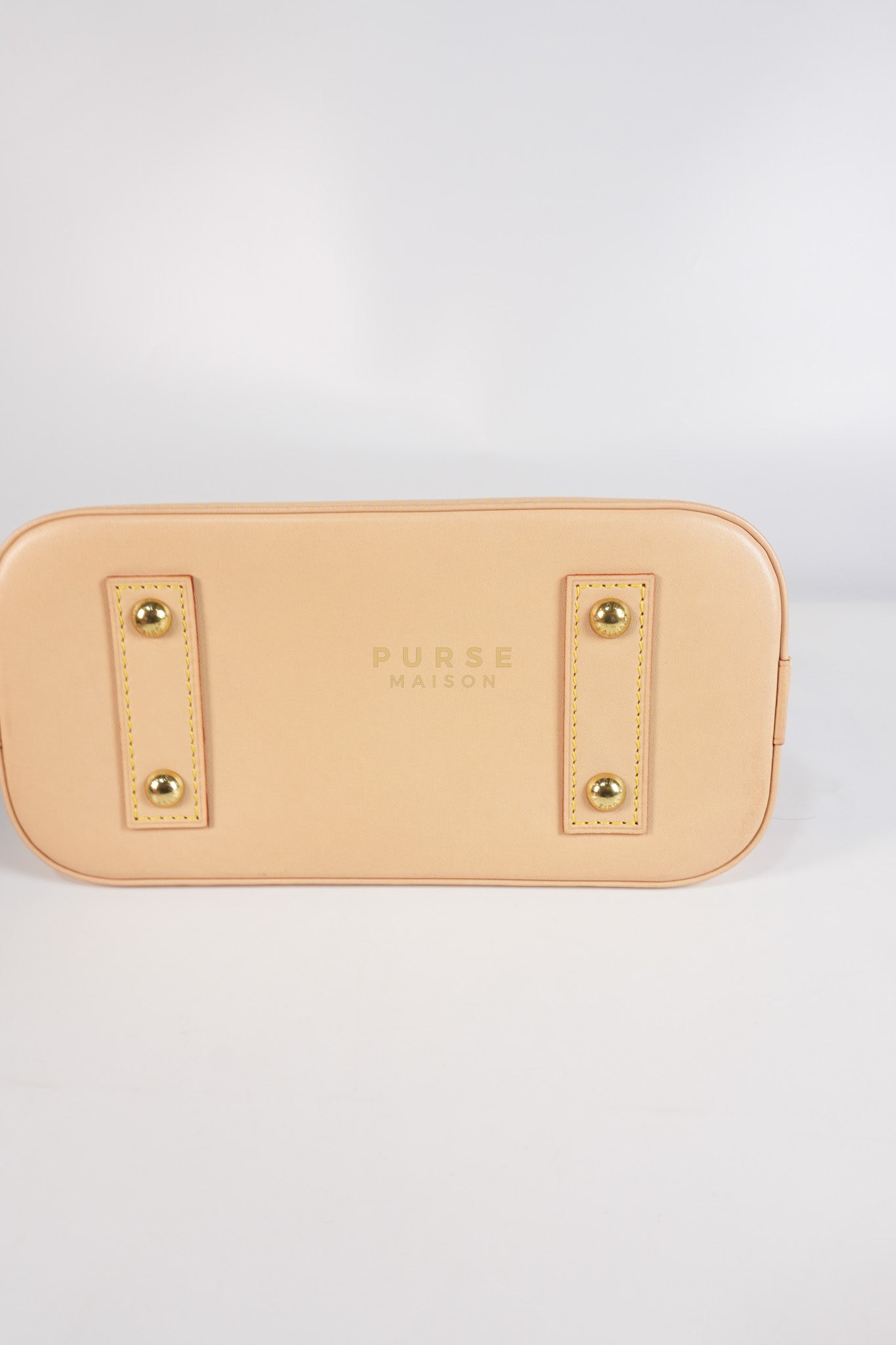 Alma BB in Monogram Canvas & Gold Hardware (Microchip) | Purse Maison Luxury Bags Shop