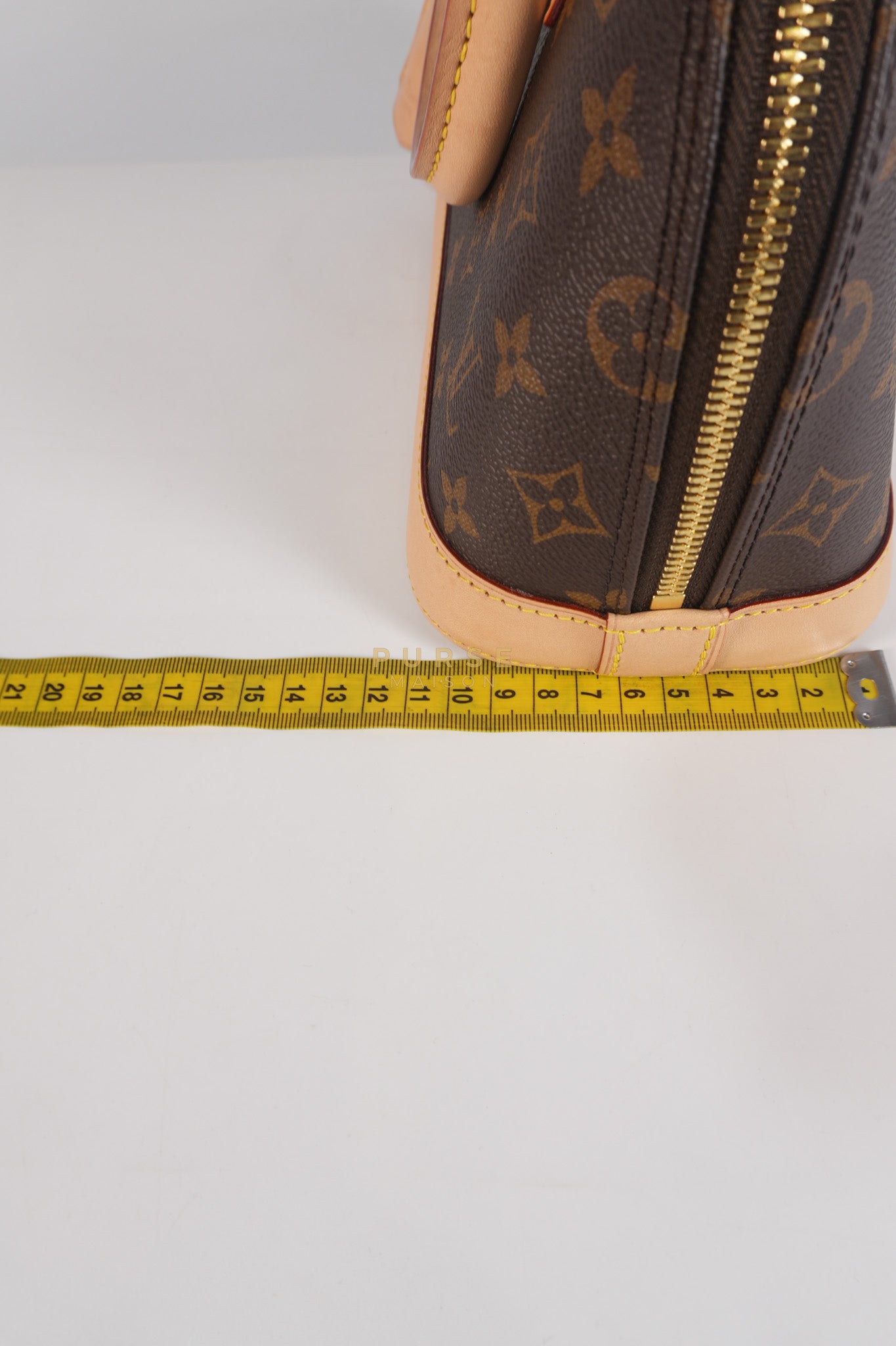 Alma BB in Monogram Canvas & Gold Hardware (Microchip) | Purse Maison Luxury Bags Shop