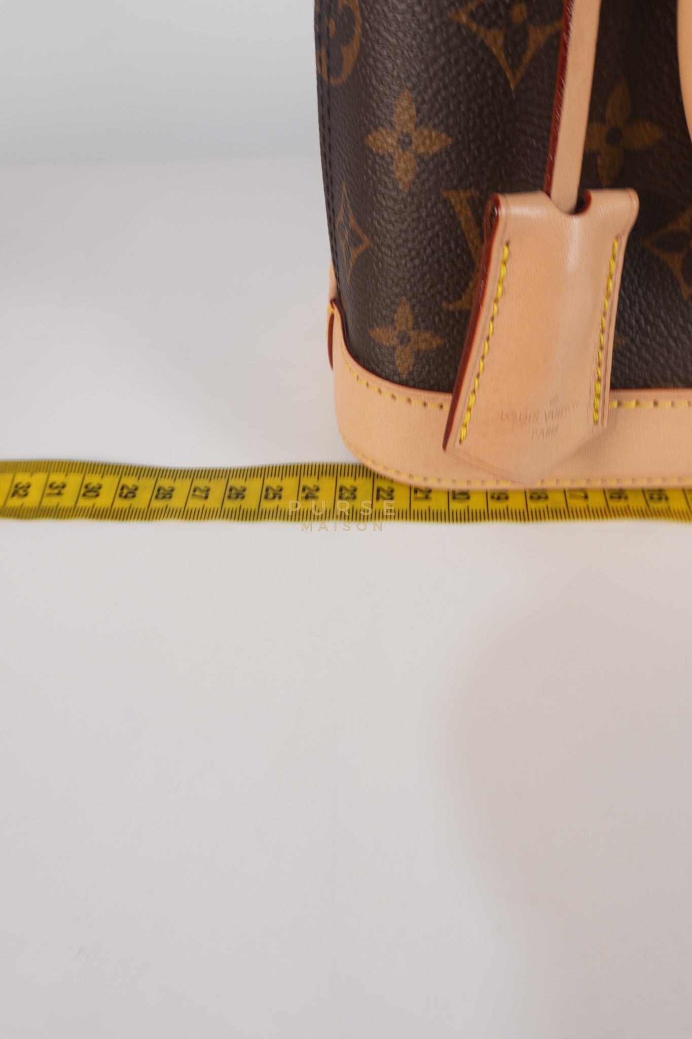 Alma BB in Monogram Canvas & Gold Hardware (Microchip) | Purse Maison Luxury Bags Shop