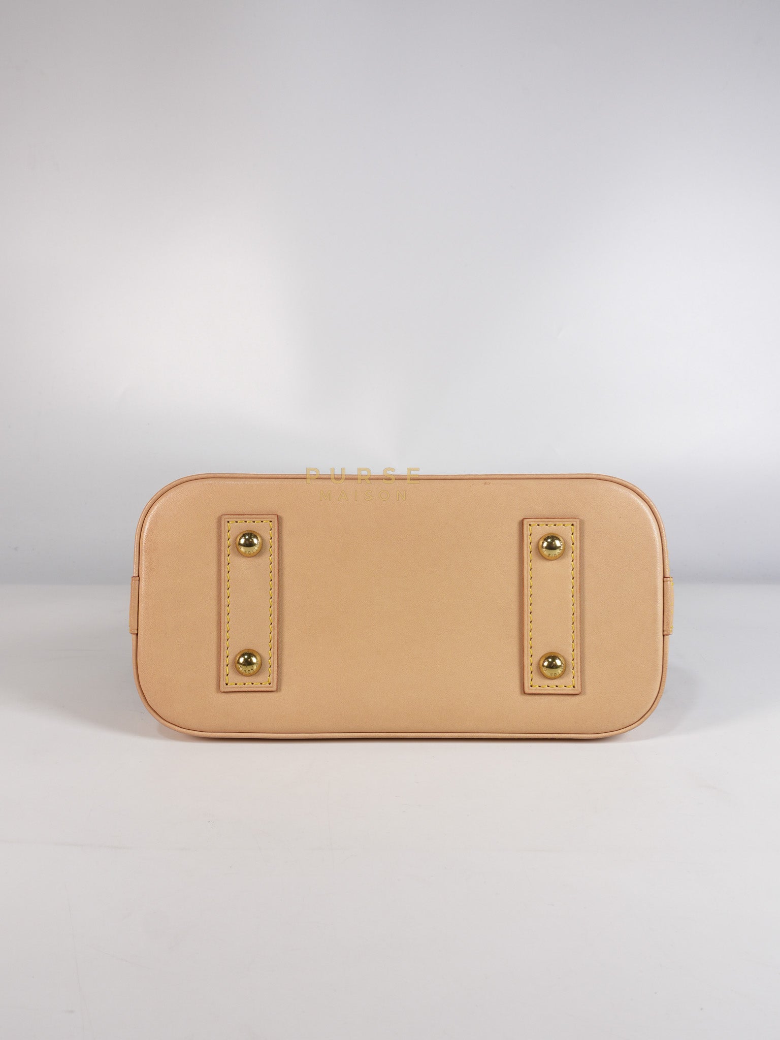 Alma BB in Monogram Canvas & Gold Hardware (Microchip) | Purse Maison Luxury Bags Shop