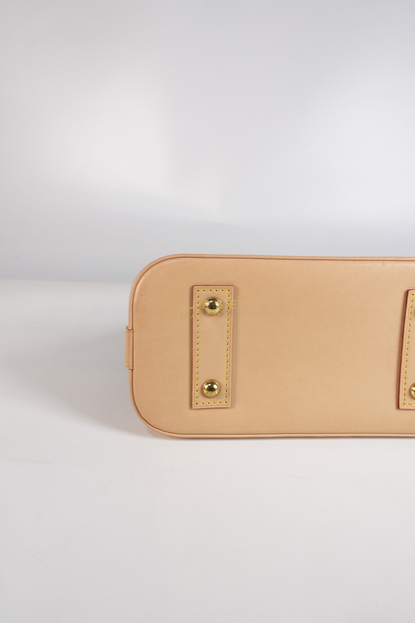 Alma BB in Monogram Canvas & Gold Hardware (Microchip) | Purse Maison Luxury Bags Shop