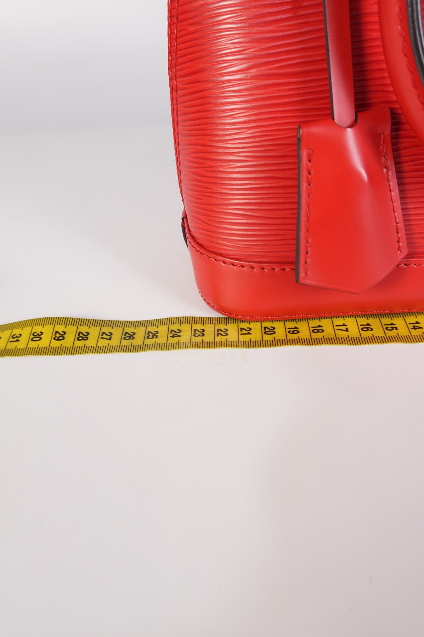 Alma BB in Red Epi Leather & Silver Hardware (Date Code: SN3136) | Purse Maison Luxury Bags Shop