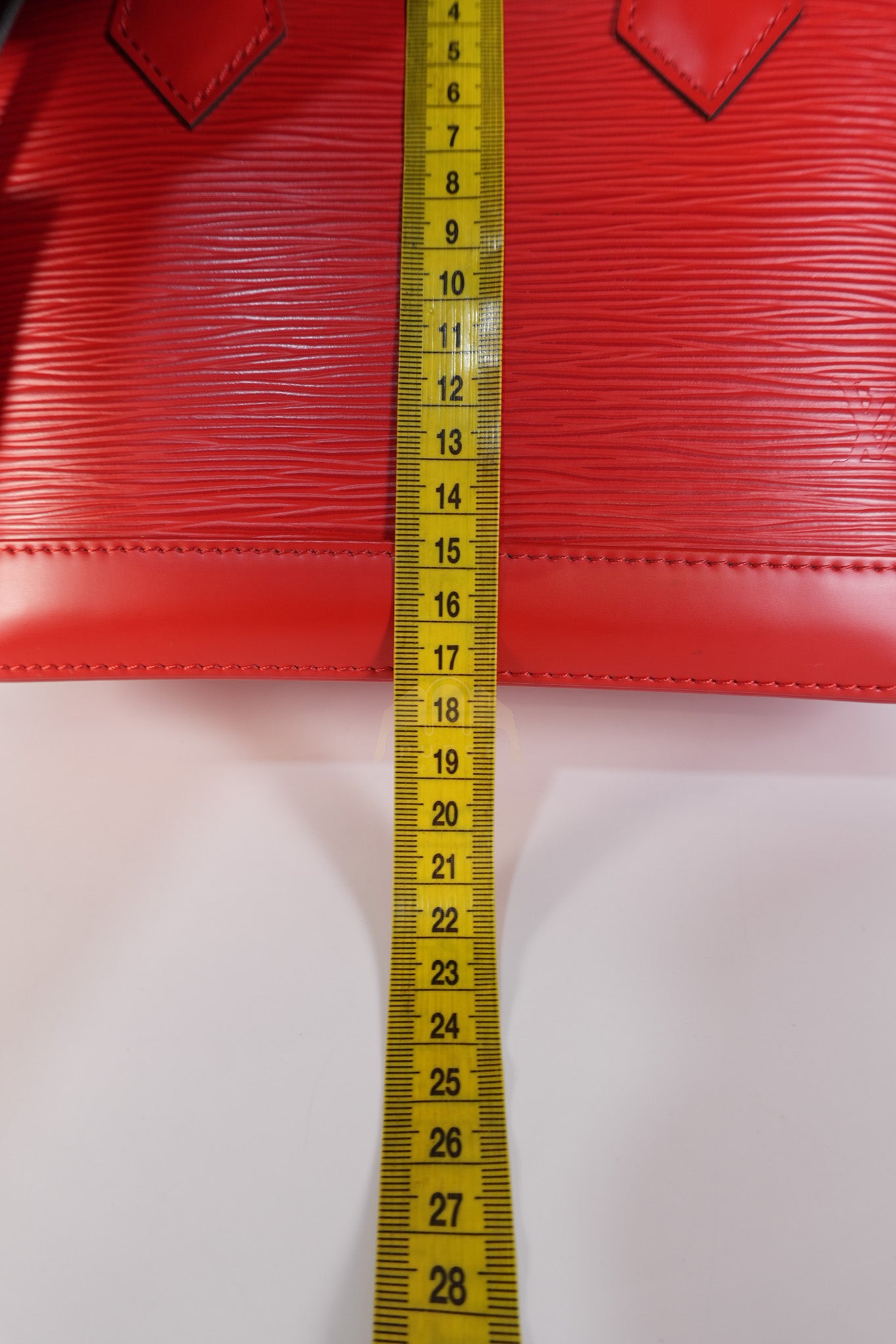 Alma BB in Red Epi Leather & Silver Hardware (Date Code: SN3136) | Purse Maison Luxury Bags Shop