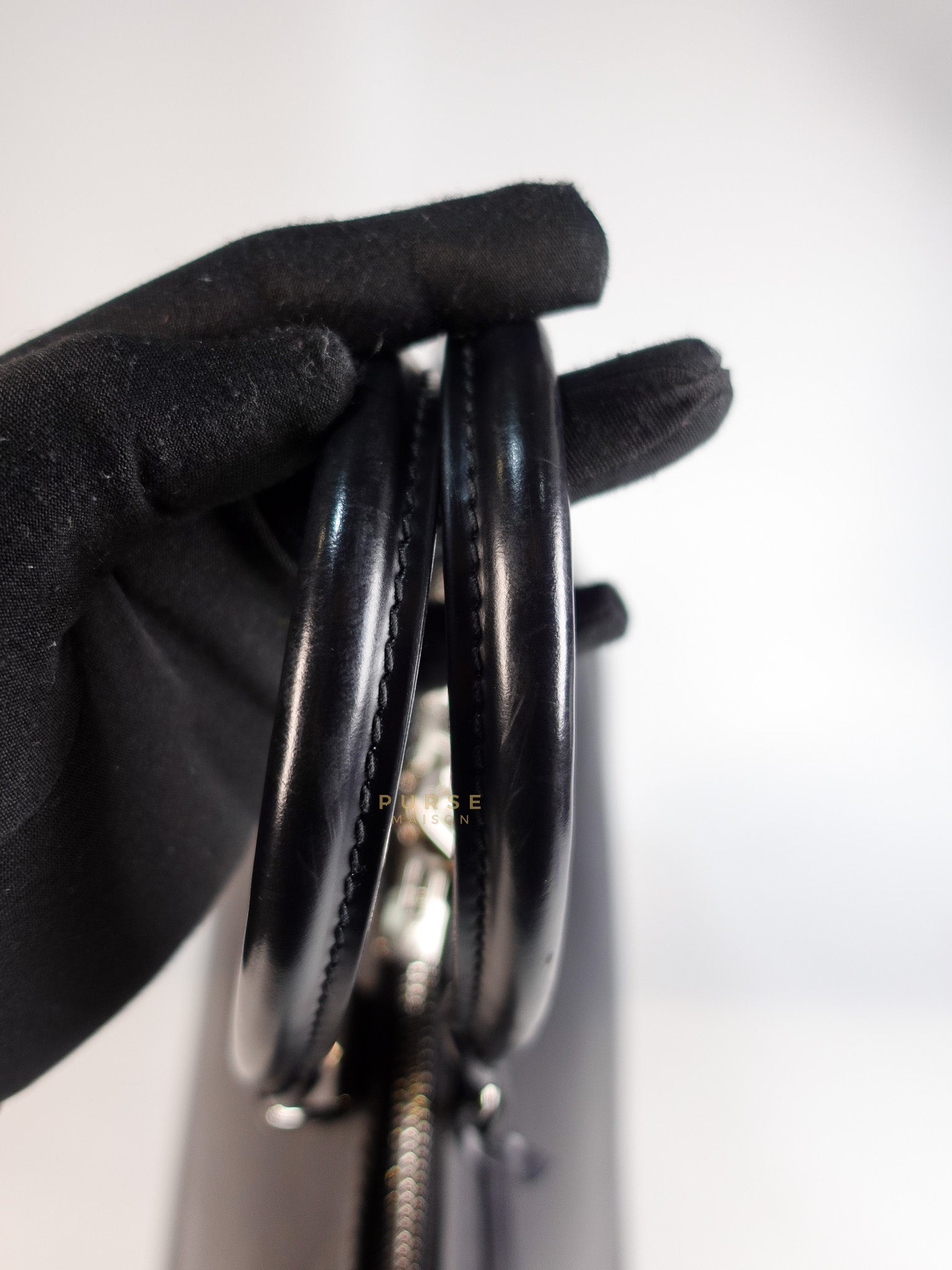 Alma GM in Black Epi Leather Microchip | Purse Maison Luxury Bags Shop