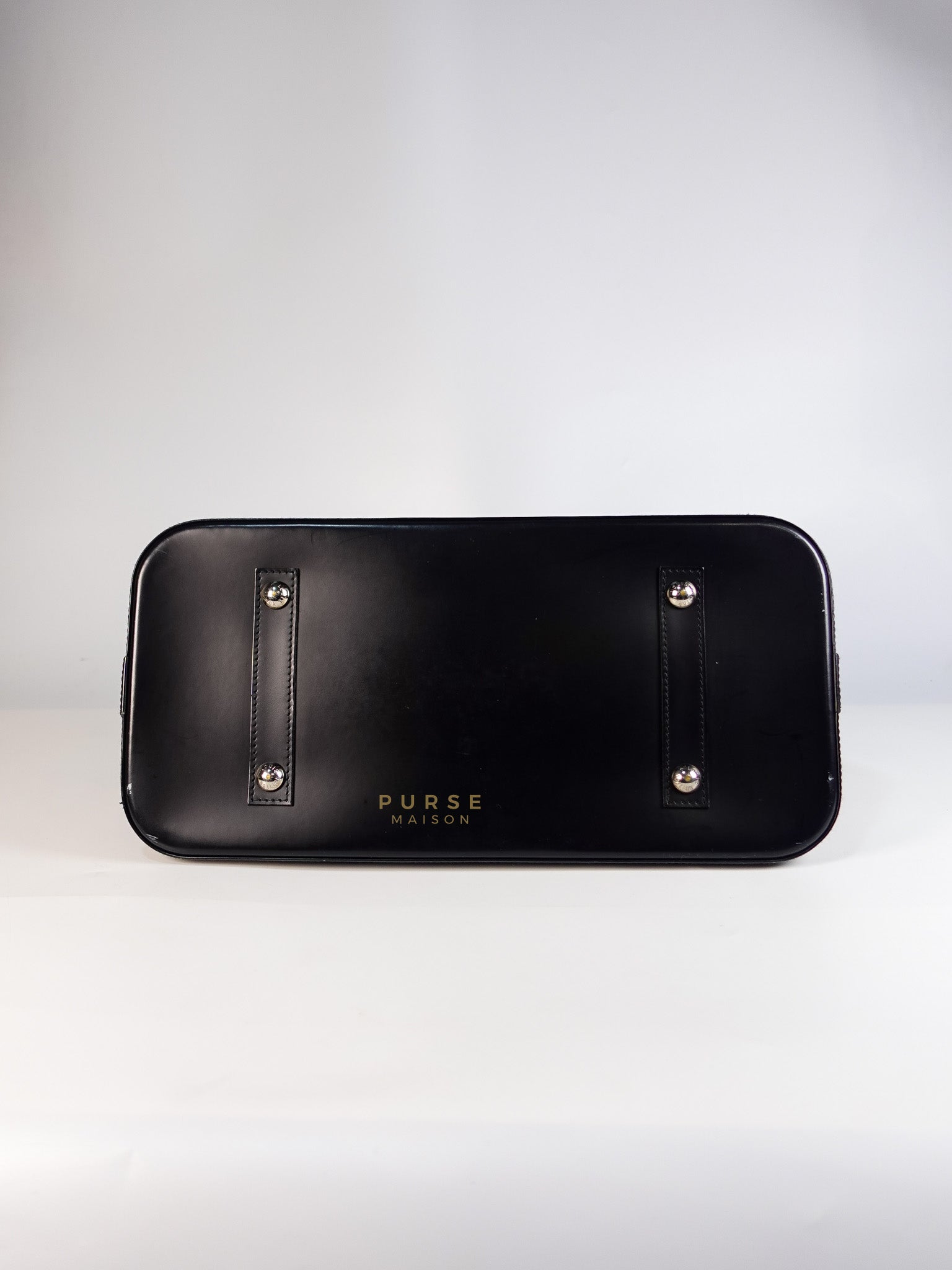 Alma GM in Black Epi Leather Microchip | Purse Maison Luxury Bags Shop