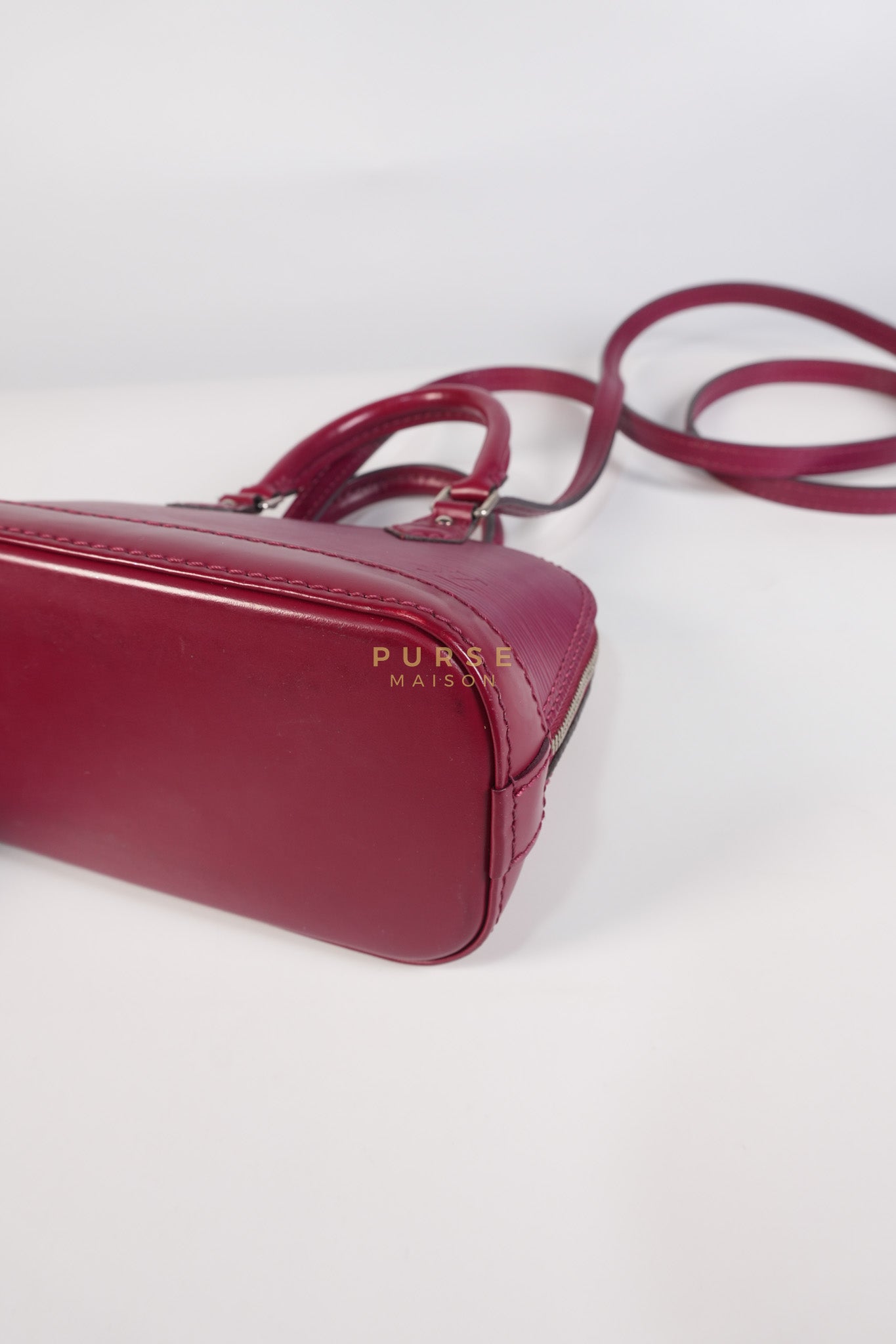 Alma Mini Red in Epi Leather (Date Code: SN4125) | Purse Maison Luxury Bags Shop