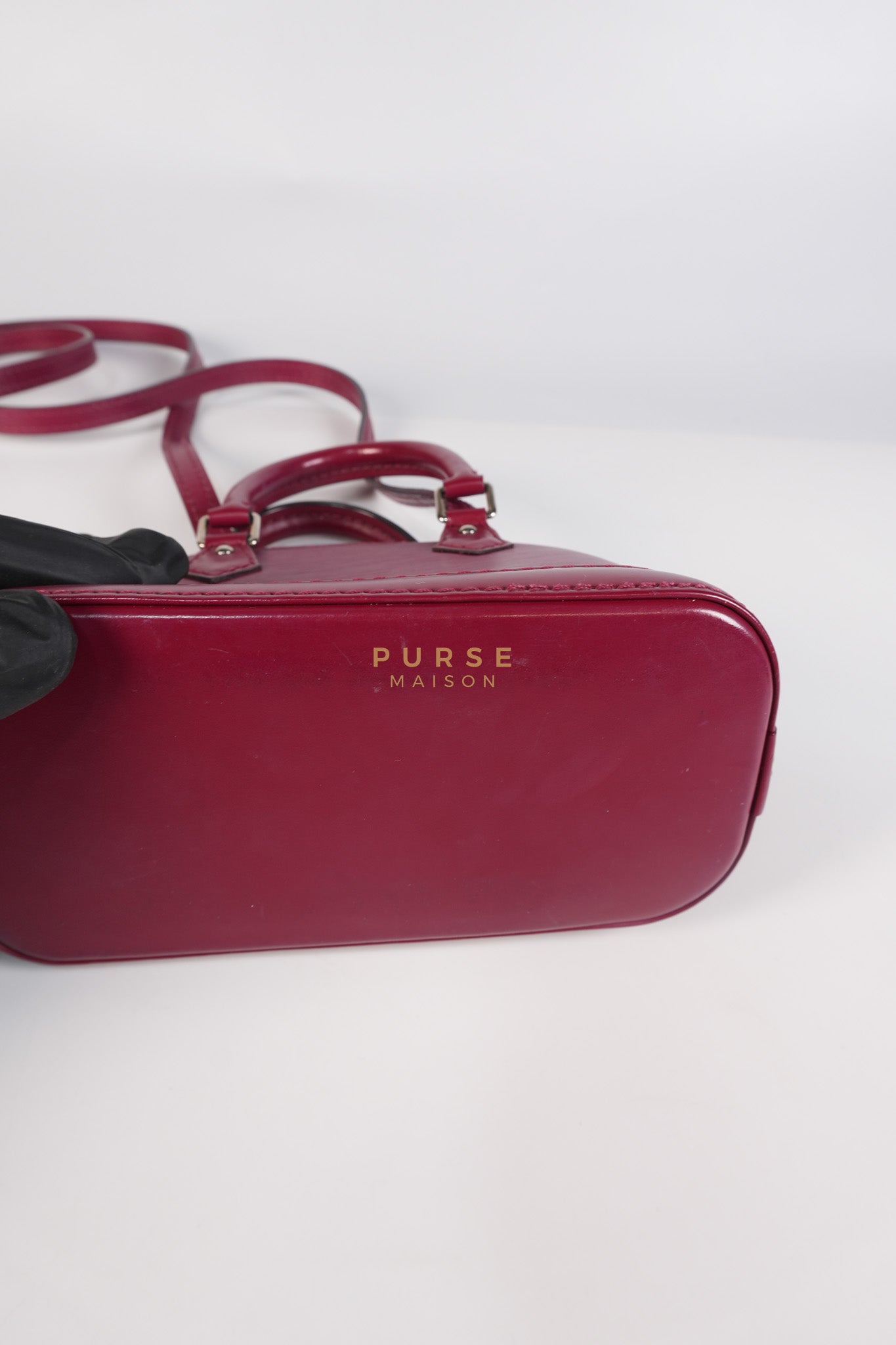 Alma Mini Red in Epi Leather (Date Code: SN4125) | Purse Maison Luxury Bags Shop