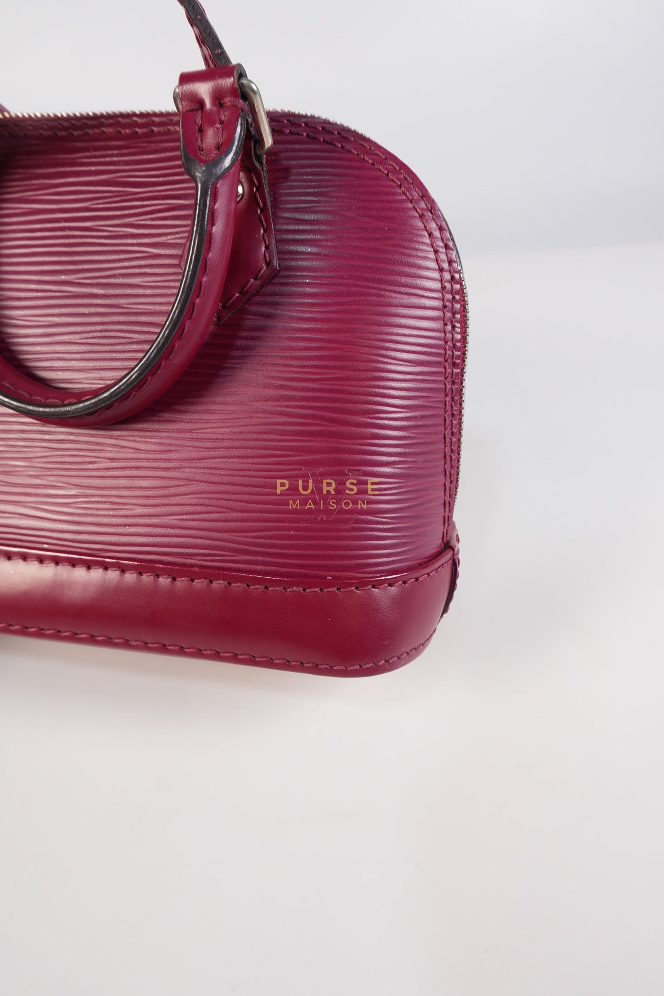 Alma Mini Red in Epi Leather (Date Code: SN4125) | Purse Maison Luxury Bags Shop