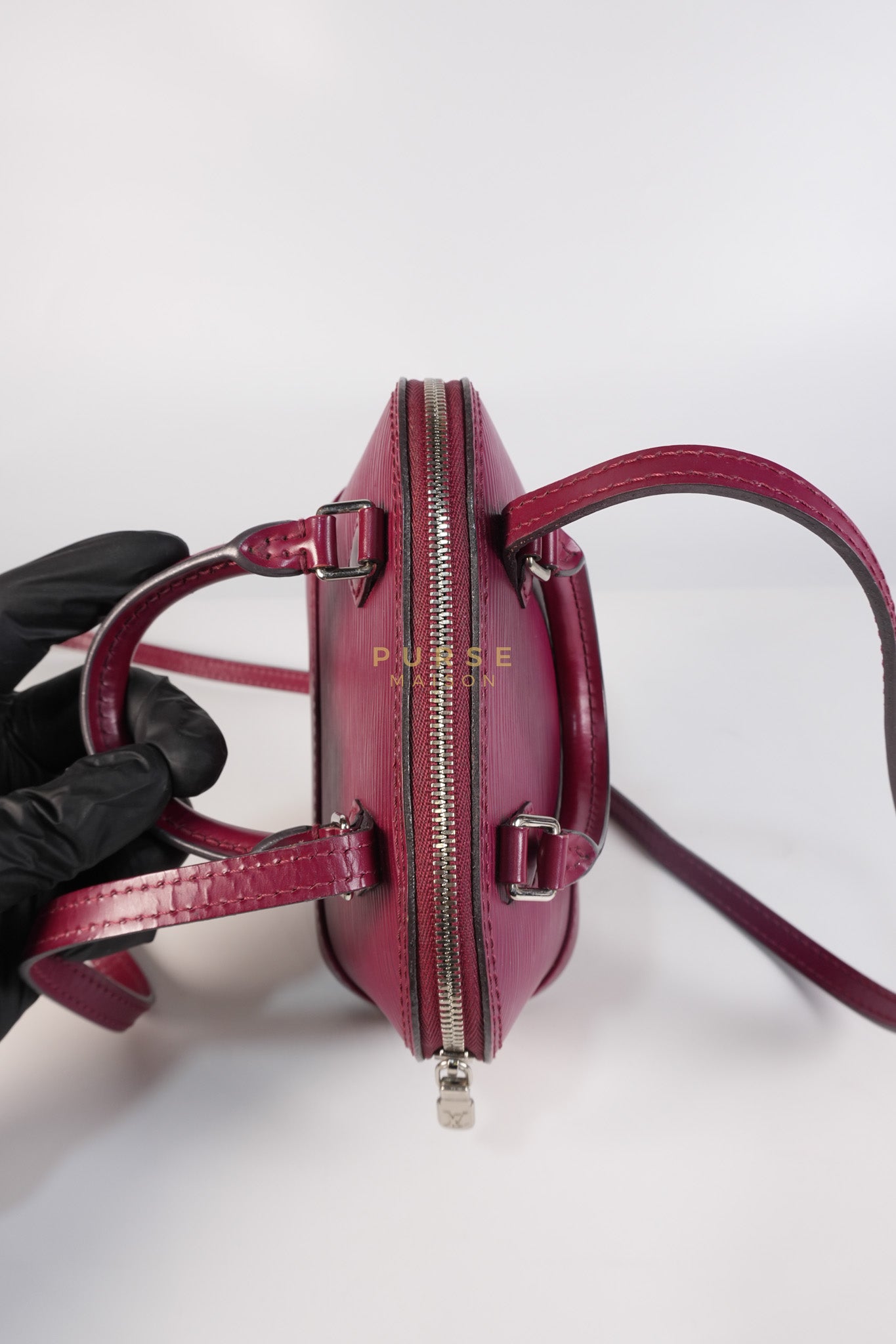 Alma Mini Red in Epi Leather (Date Code: SN4125) | Purse Maison Luxury Bags Shop