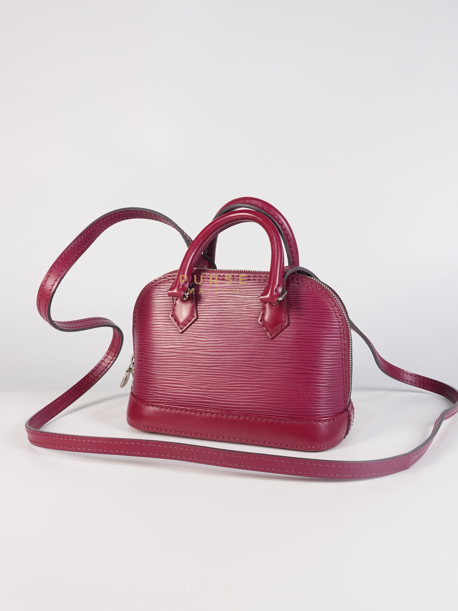 Alma Mini Red in Epi Leather (Date Code: SN4125) | Purse Maison Luxury Bags Shop