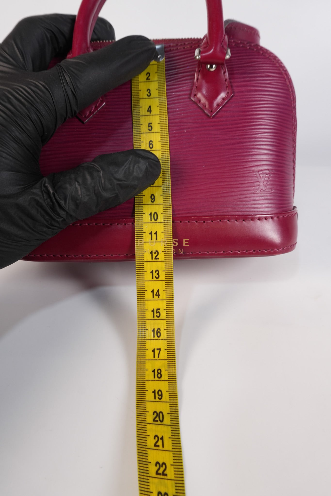 Alma Mini Red in Epi Leather (Date Code: SN4125) | Purse Maison Luxury Bags Shop