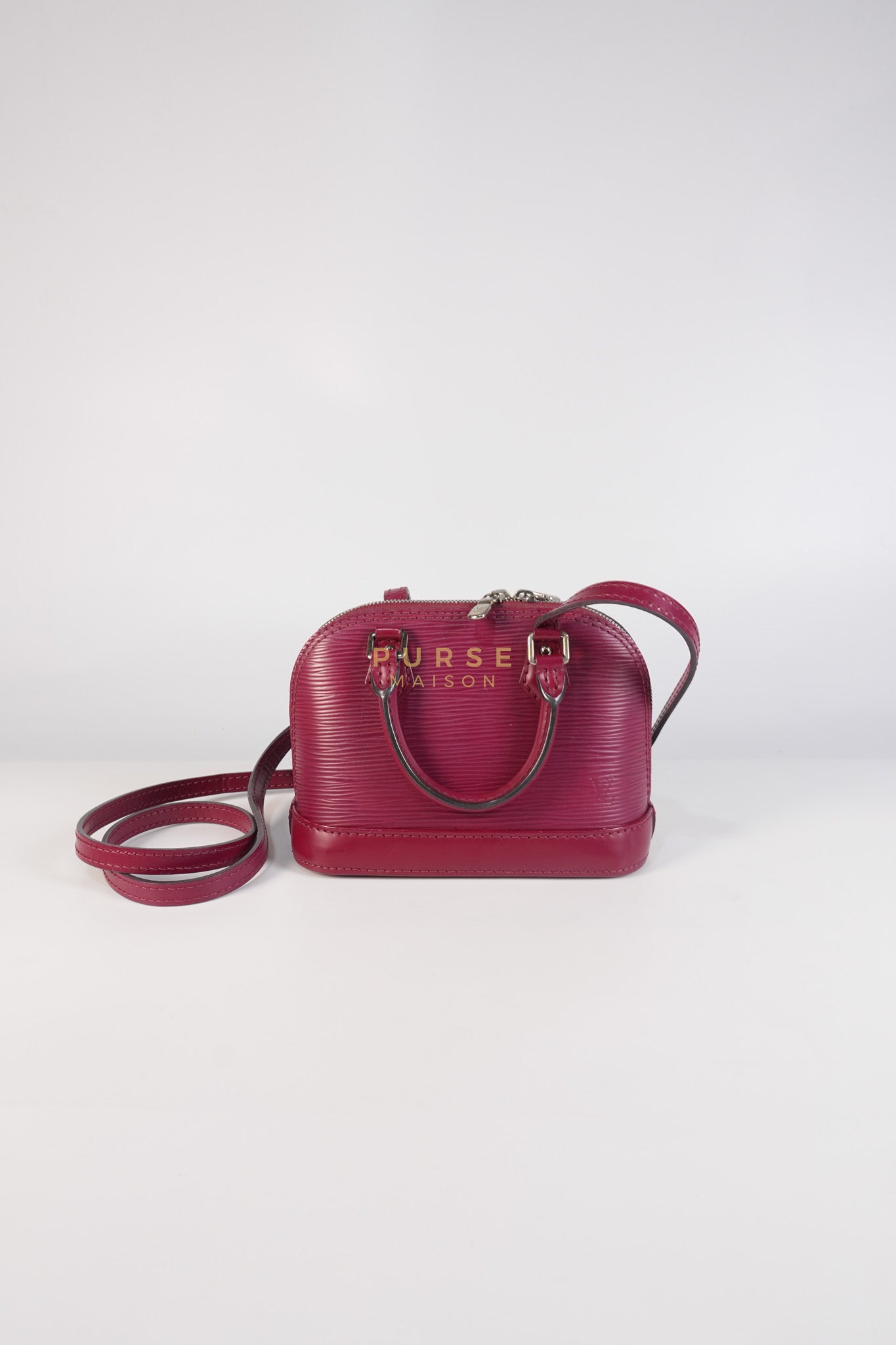 Alma Mini Red in Epi Leather (Date Code: SN4125) | Purse Maison Luxury Bags Shop