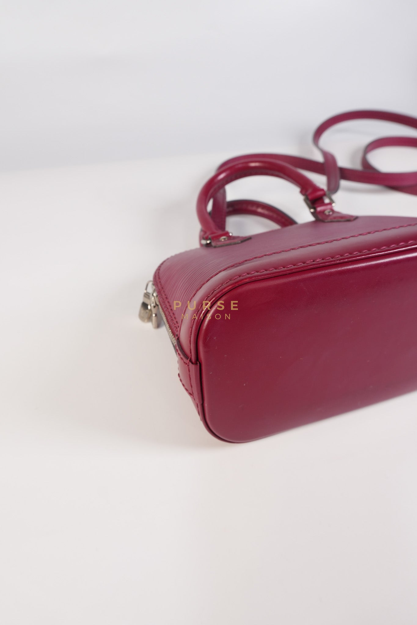 Alma Mini Red in Epi Leather (Date Code: SN4125) | Purse Maison Luxury Bags Shop
