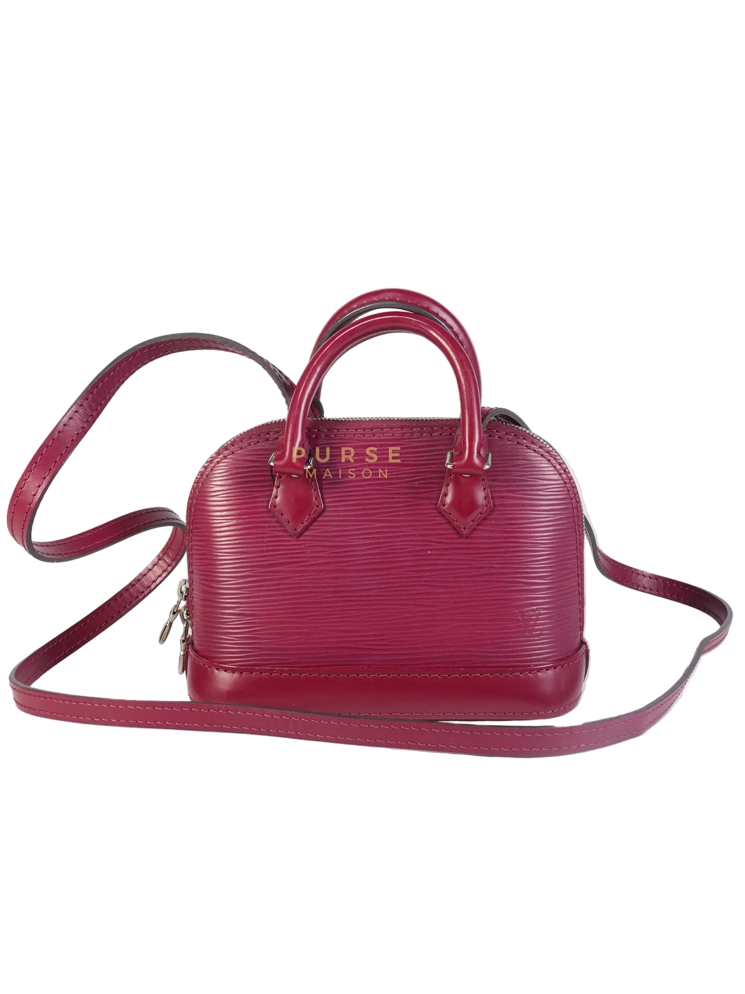 Alma Mini Red in Epi Leather (Date Code: SN4125) | Purse Maison Luxury Bags Shop