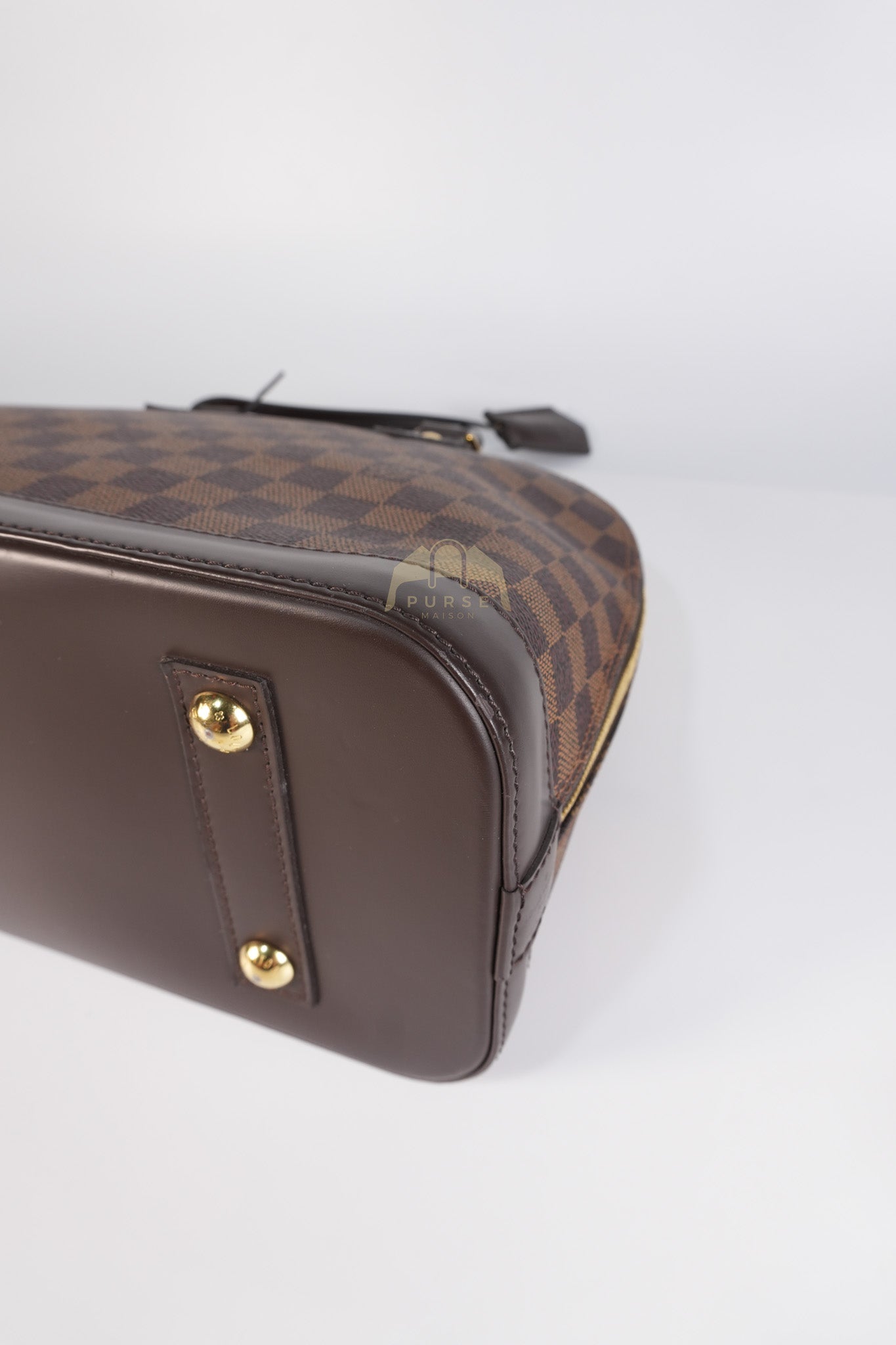 Alma PM in Damier Ebene Canvas (No Strap) (Microchip) | Purse Maison Luxury Bags Shop