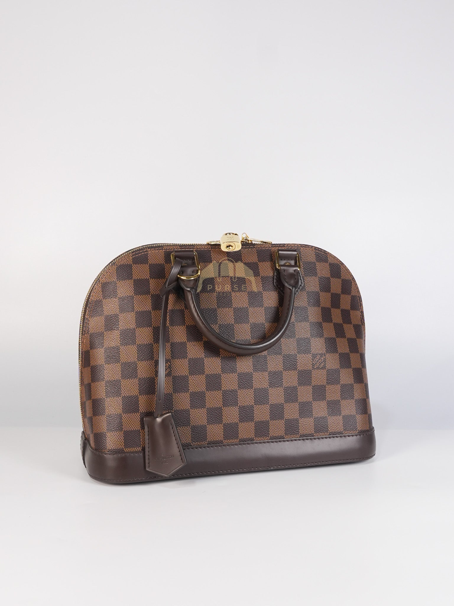 Alma PM in Damier Ebene Canvas (No Strap) (Microchip) | Purse Maison Luxury Bags Shop