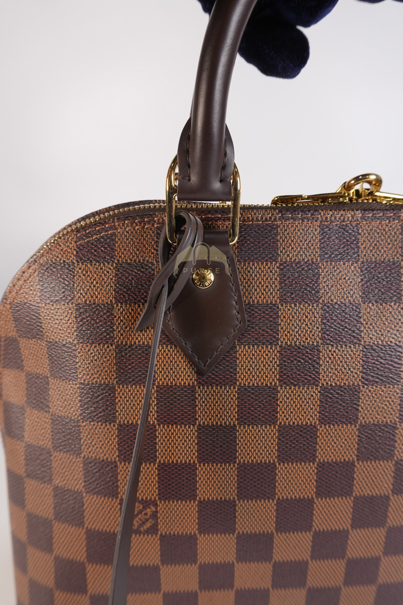 Alma PM in Damier Ebene Canvas (No Strap) (Microchip) | Purse Maison Luxury Bags Shop