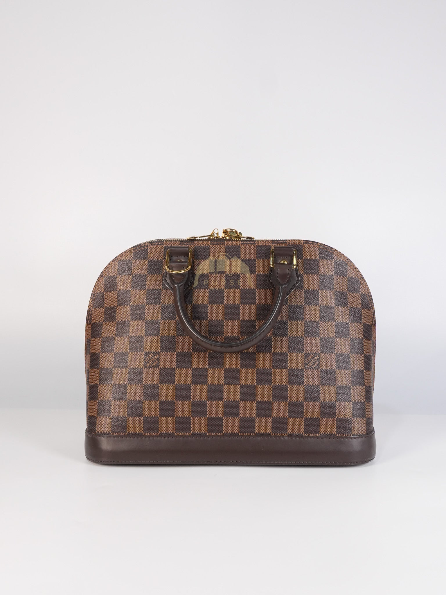 Alma PM in Damier Ebene Canvas (No Strap) (Microchip) | Purse Maison Luxury Bags Shop