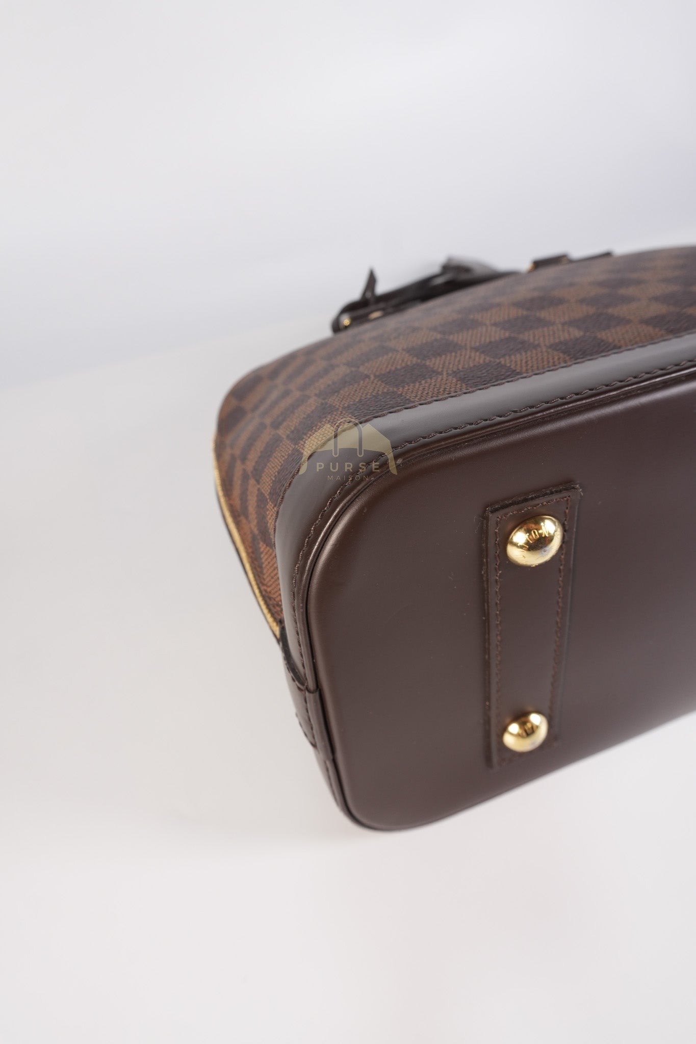 Alma PM in Damier Ebene Canvas (No Strap) (Microchip) | Purse Maison Luxury Bags Shop