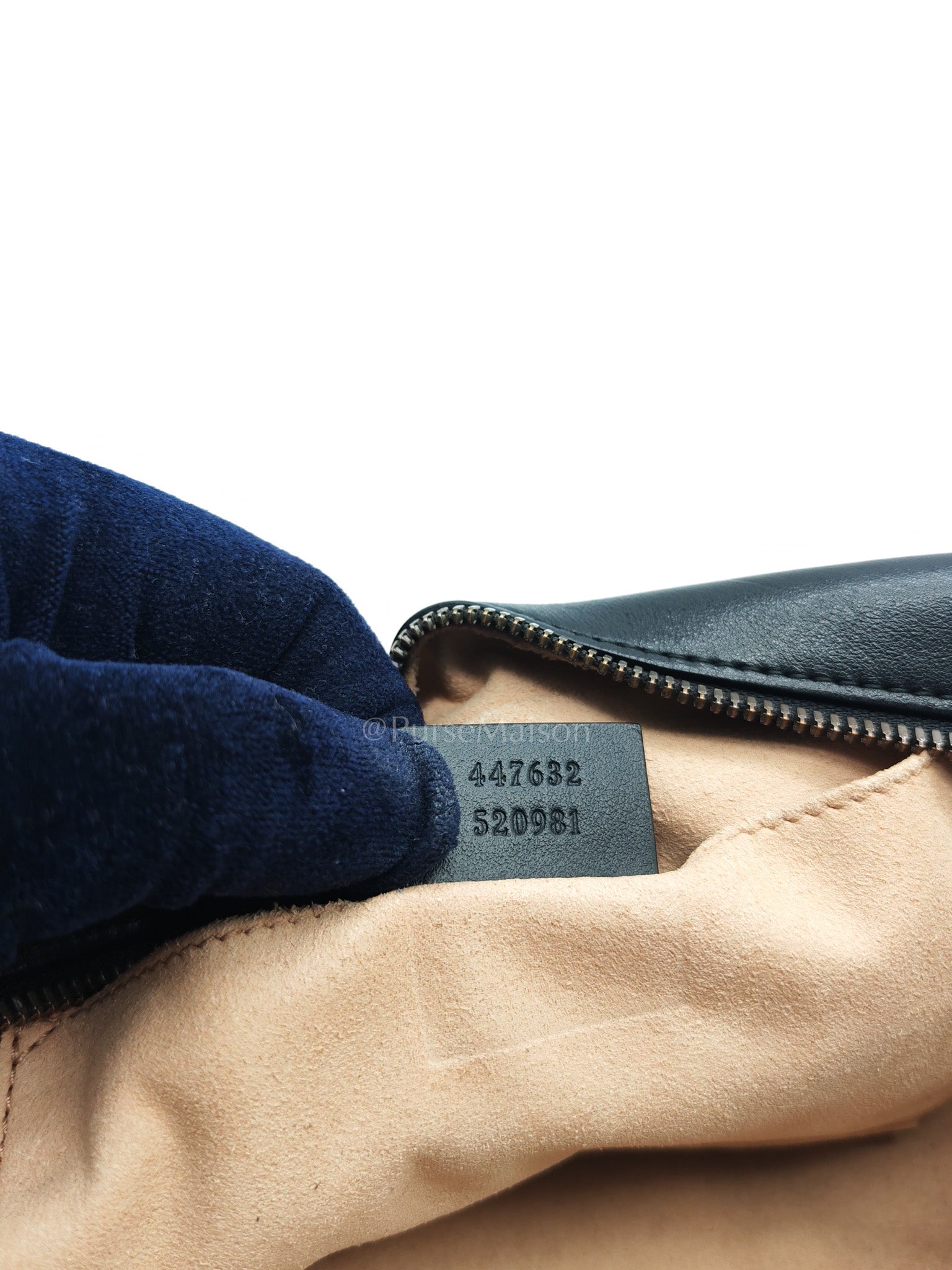 GG Marmont Small Camera Bag in Black Chevron Quilted Matellase Leather & Gold Hardware
