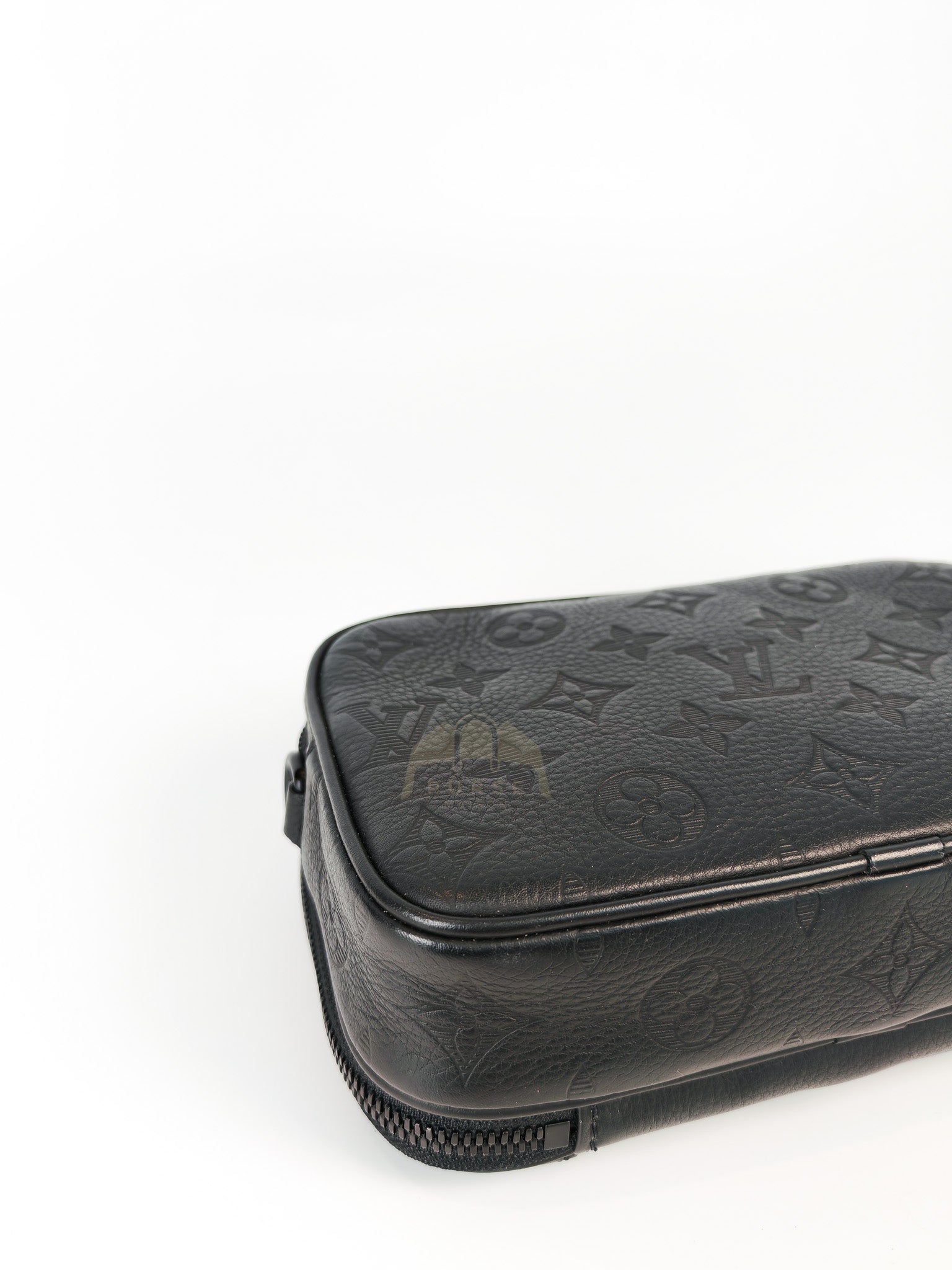 Alpha Wearable Wallet in Black Monogram Leather(Microchip) | Purse Maison Luxury Bags Shop