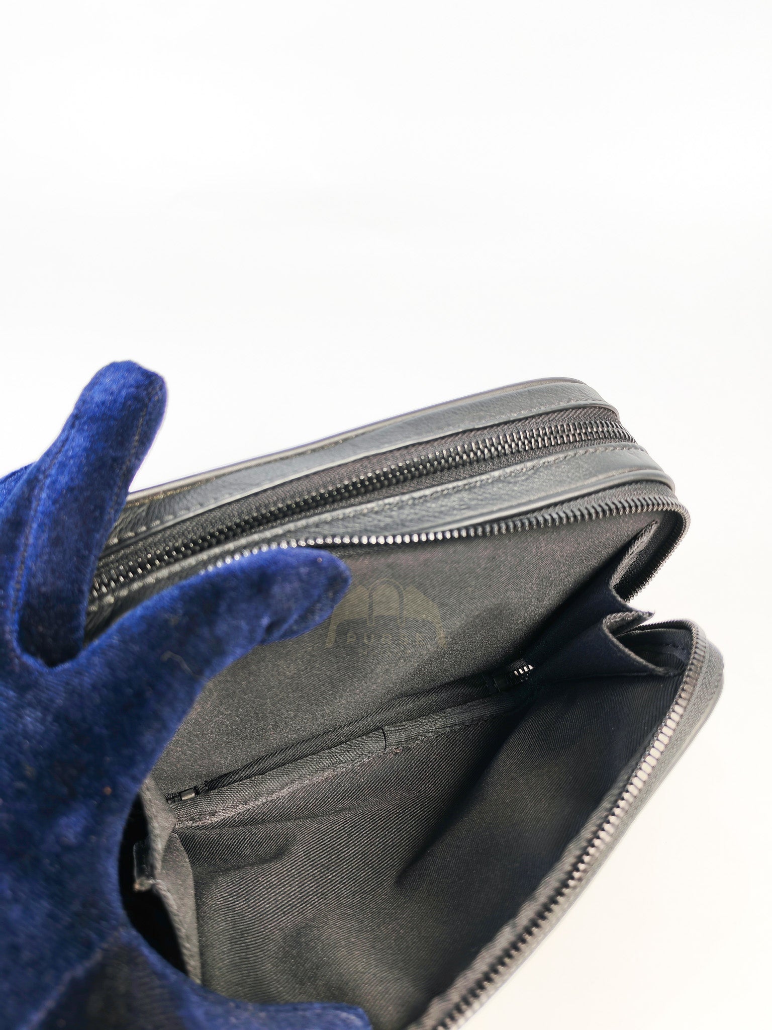 Alpha Wearable Wallet in Black Monogram Leather(Microchip) | Purse Maison Luxury Bags Shop